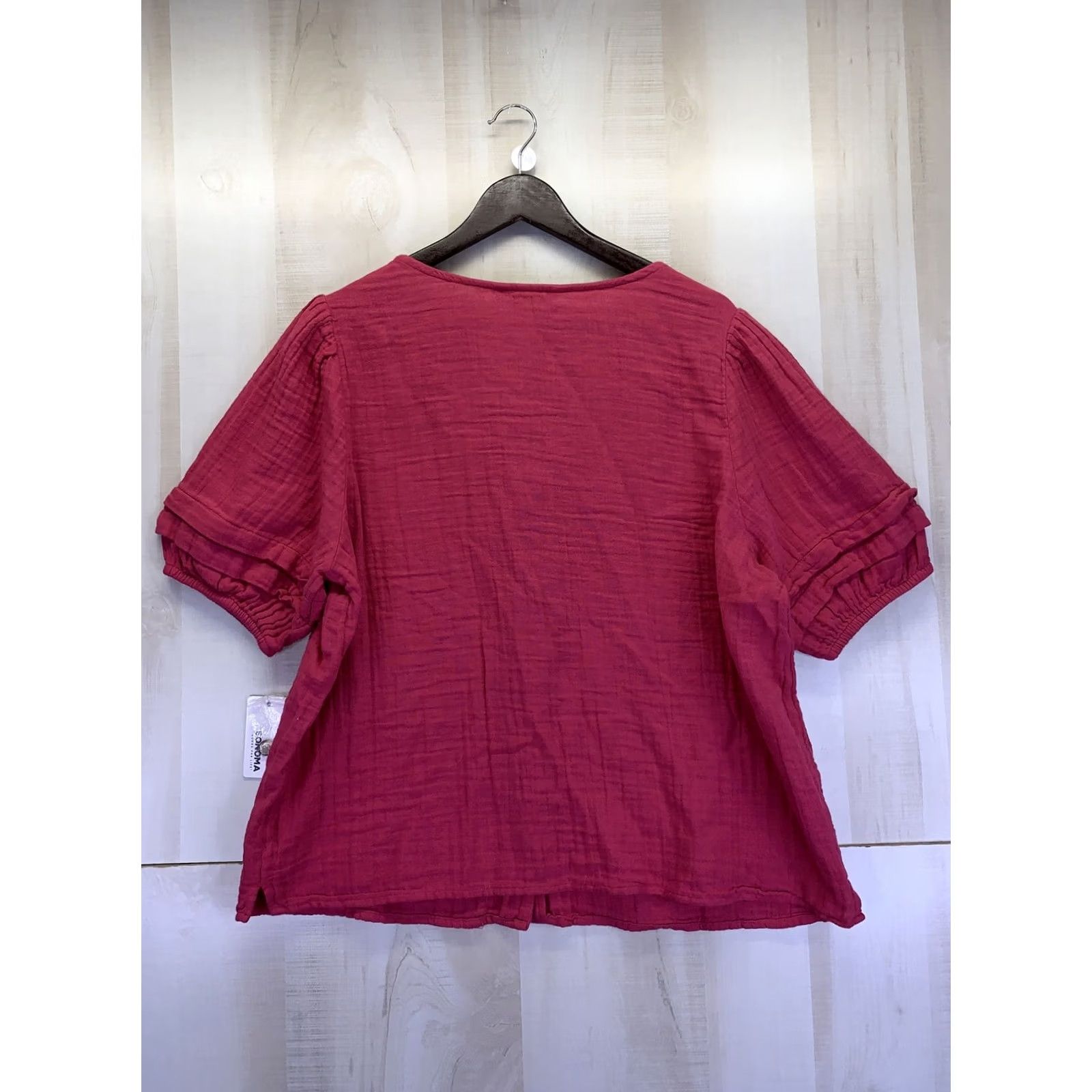 Vintage VINTAGE Sonoma Womens Berry Blossom V Neck Button Front Shirt XL NWT-8498 Size XL / US 12-14 / IT 48-50 - 7 Thumbnail