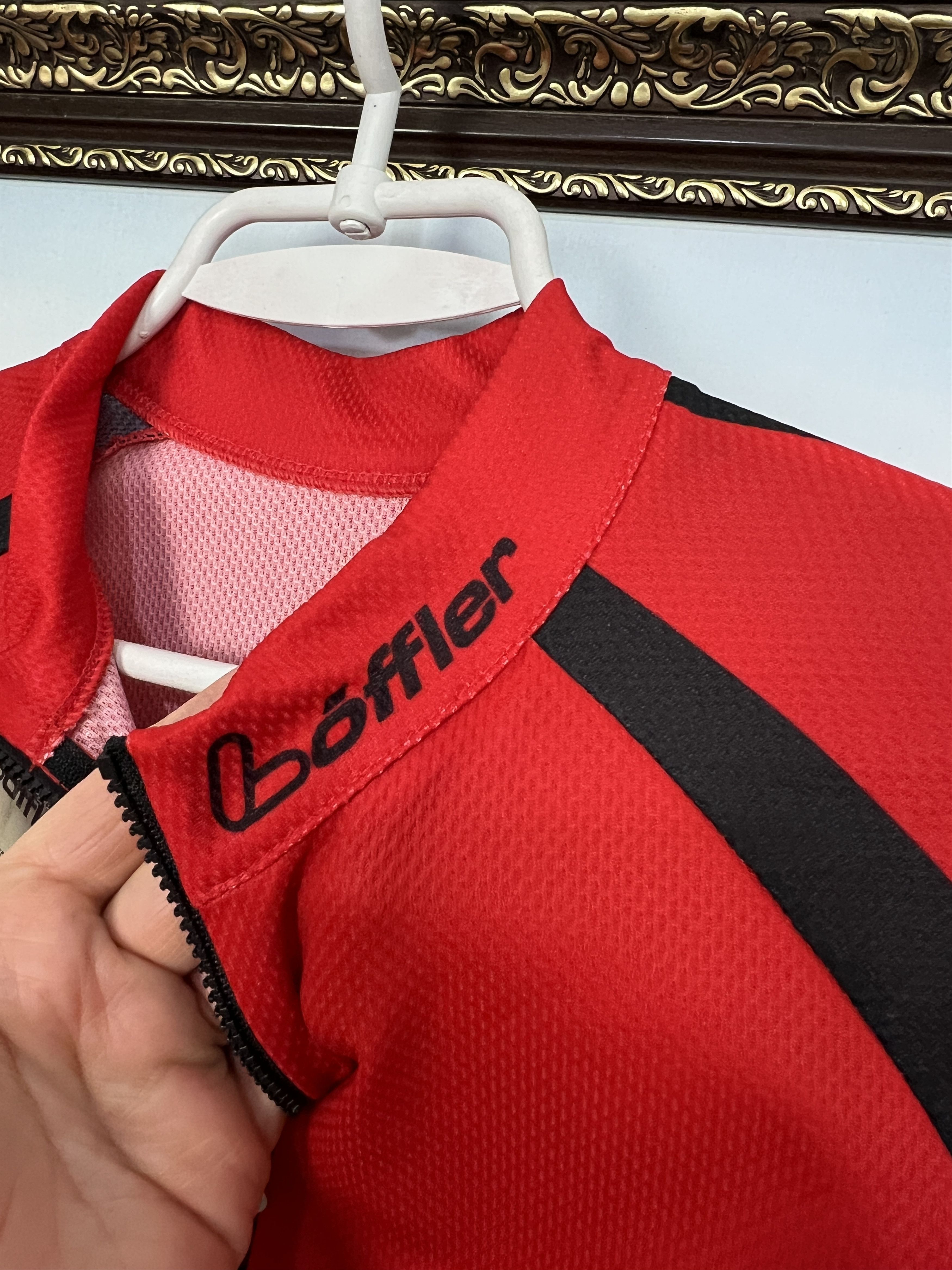 Vintage Loffler Cycling Jersey Red Shirt Sport Trikot Bike Rare Size US M / EU 48-50 / 2 - 6 Thumbnail