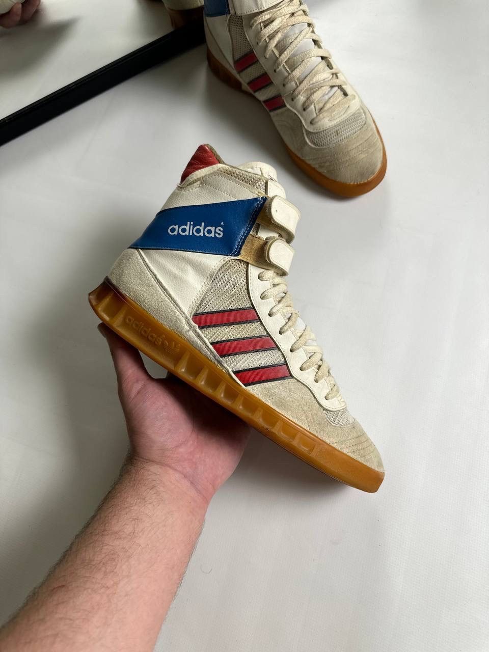 Adidas 70/80s Rare Adidas Made In West Germany High Shoes Size US 8 / EU 41 - 2 Thumbnail