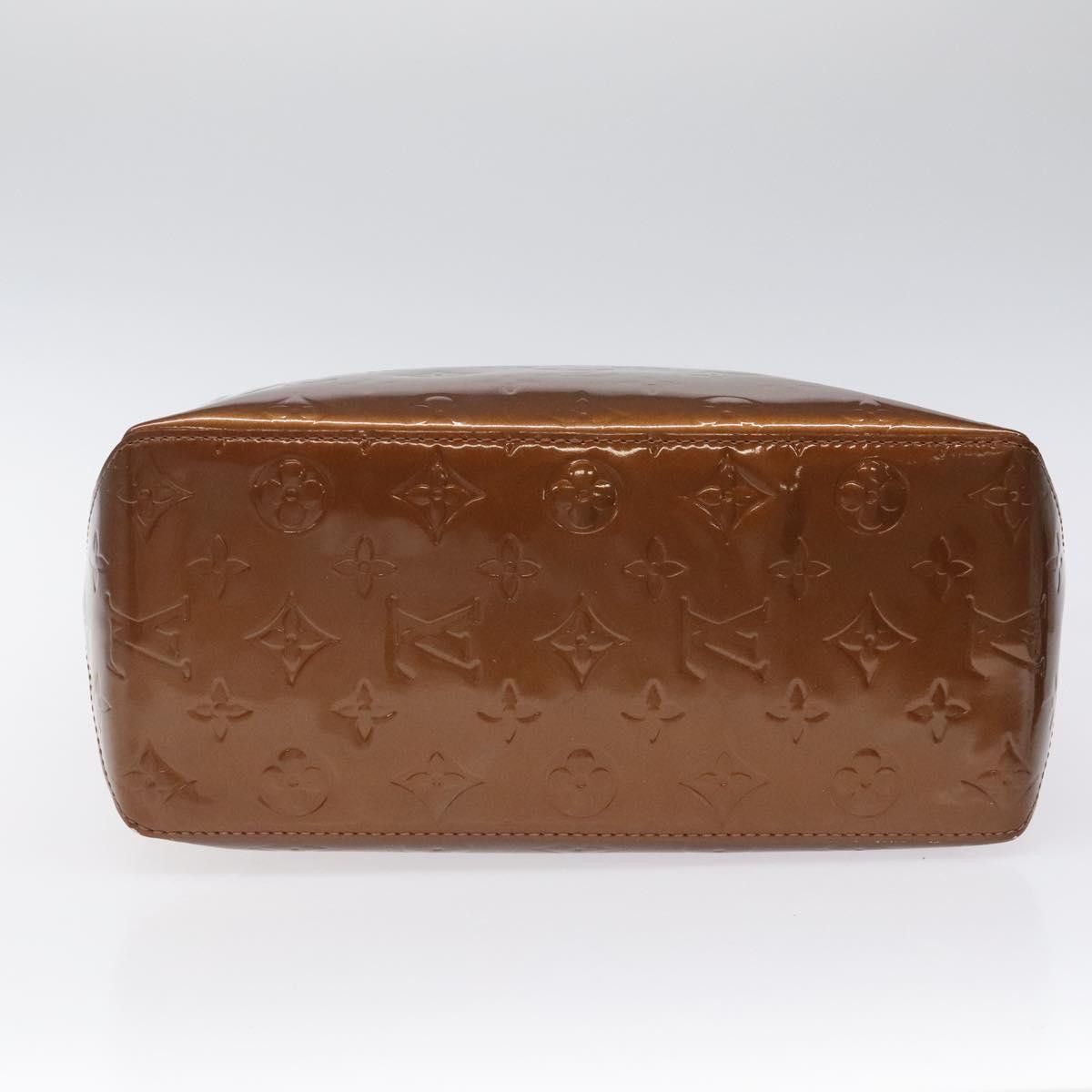 Louis Vuitton LOUIS VUITTON Monogram Vernis Reade MM Hand Bag Bronze Size ONE SIZE - 5 Thumbnail