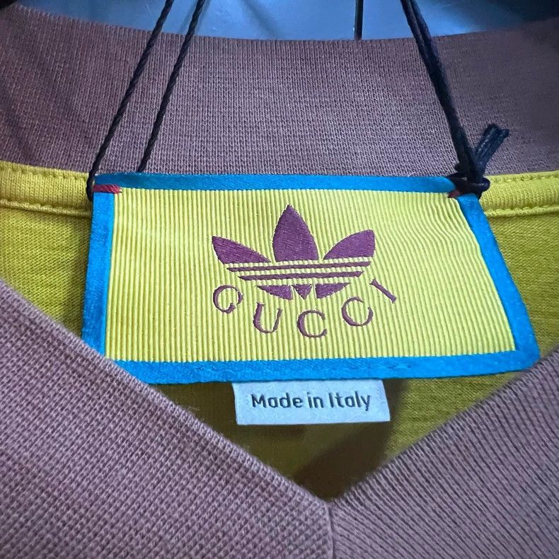 Gucci Gucci Co-branded adidas originals yellow clover short sleev Size US XS / EU 42 / 0 - 4 Thumbnail