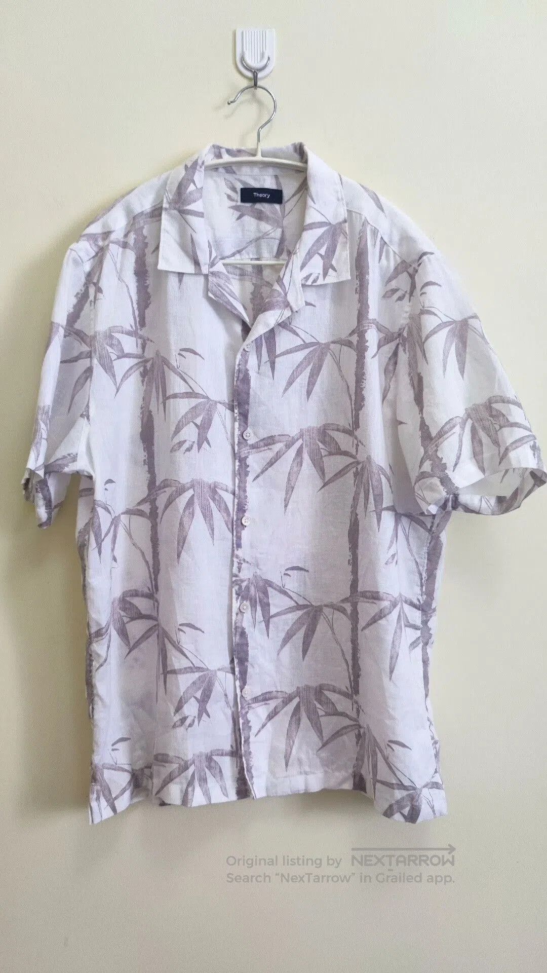 Theory Theory Men's Linen Short Sleeve Shirt. Size US L / EU 52-54 / 3 - 5 Thumbnail
