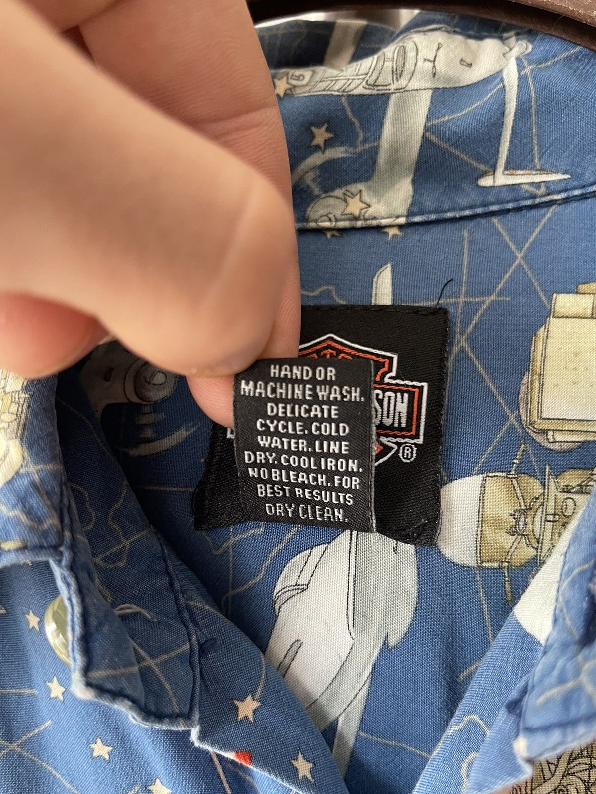 90s Harley Davidson Moto Tori Richard Hawaiian Shirt USA