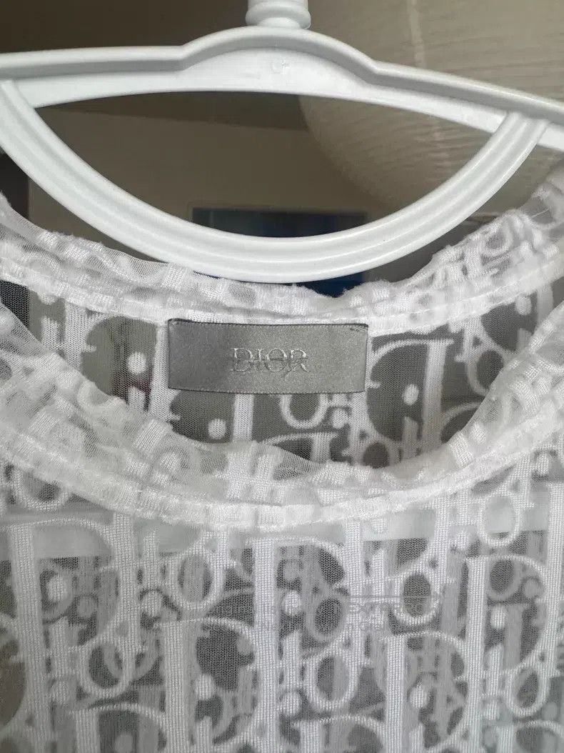 Dior Dior Old flower transparent white short sleeves Size US S / EU 44-46 / 1 - 2 Thumbnail