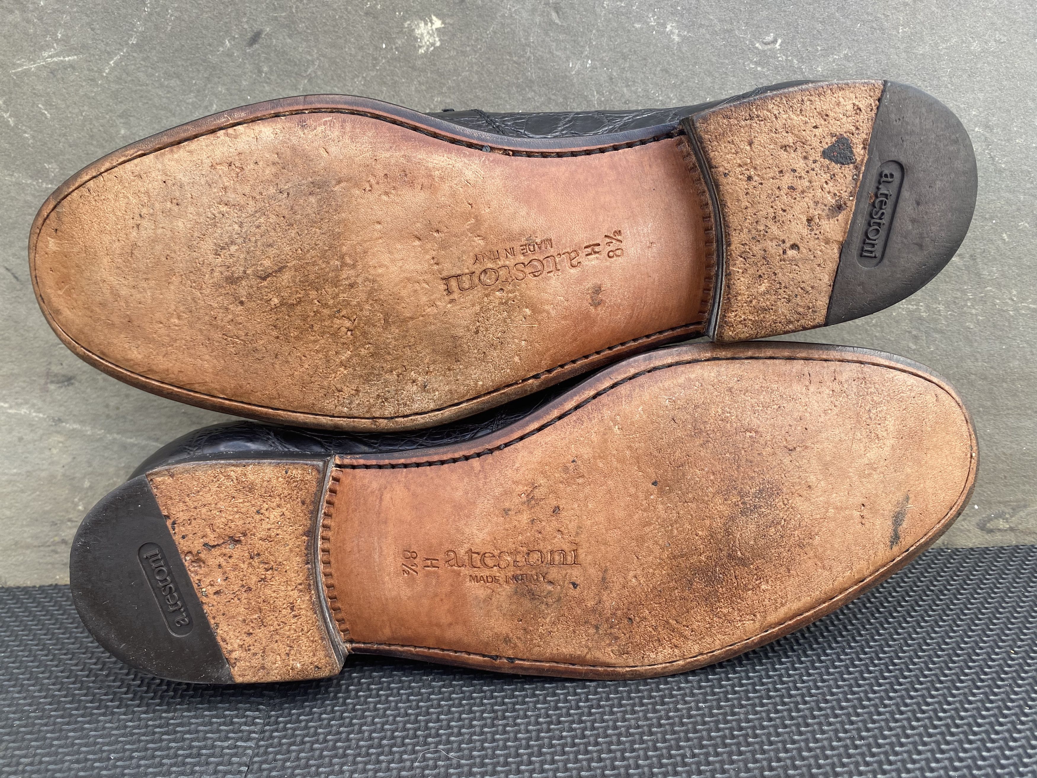 Testoni a.testoni Black Exotic leather penny loafer Crocodile Size US 9.5 / EU 42-43 - 10 Thumbnail