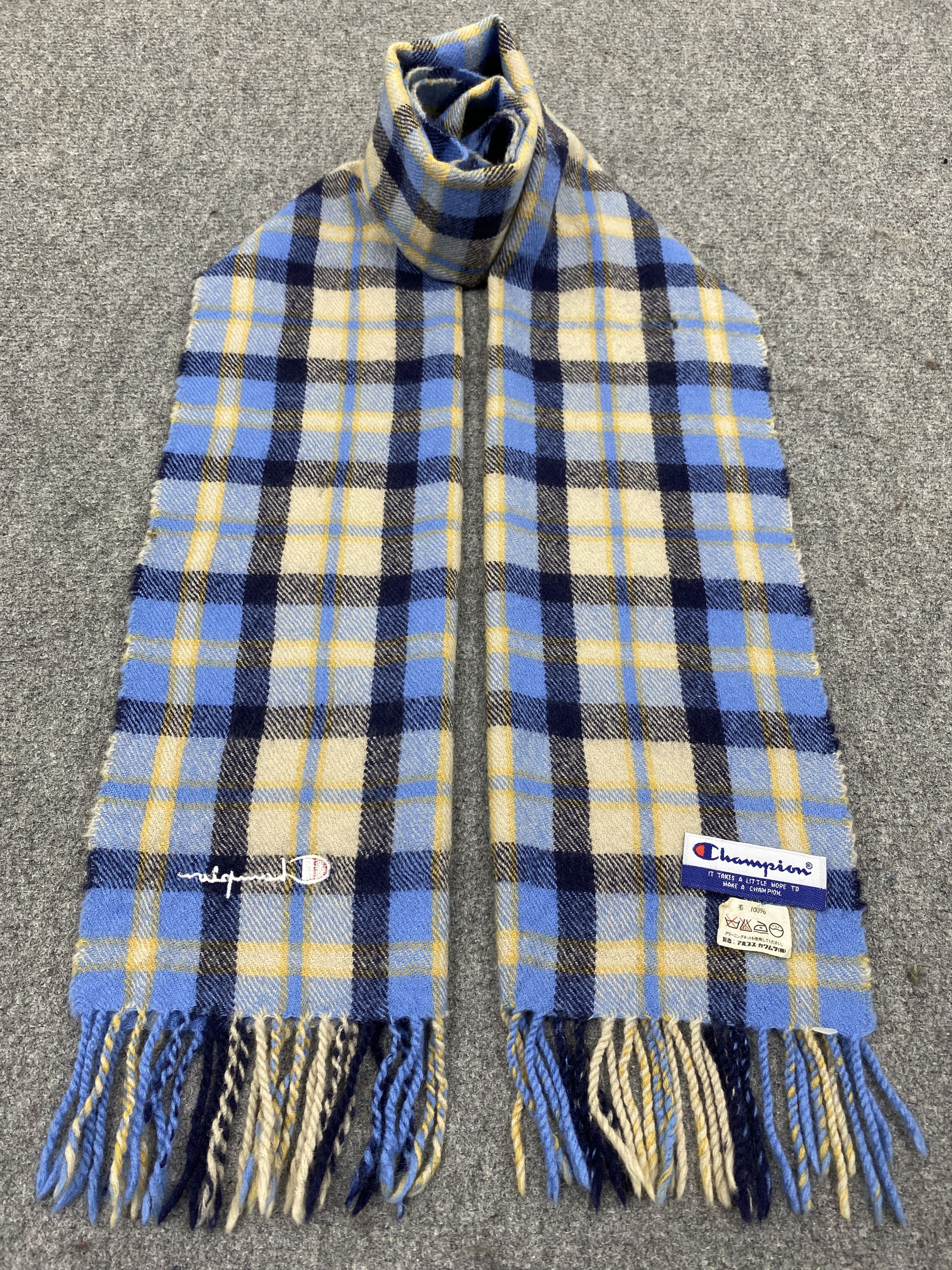 Champion Vintage Champion Scarf Muffler Wool Neckwear SC0304 Size ONE SIZE - 1 Thumbnail