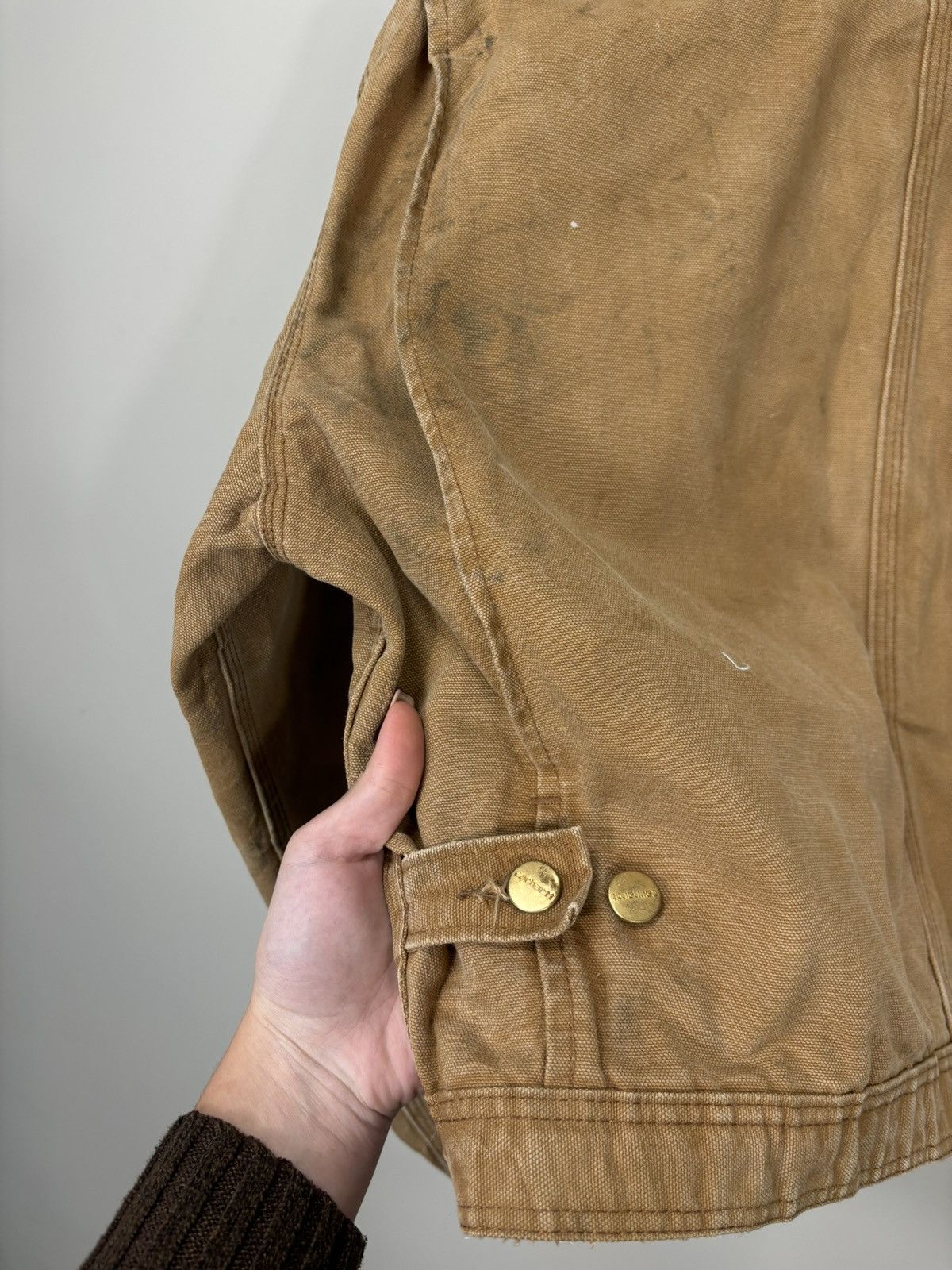 Carhartt Vintage Carhartt 80s USA Boxy Fit Cropped Detroit Jacket Size US L / EU 52-54 / 3 - 21 Thumbnail