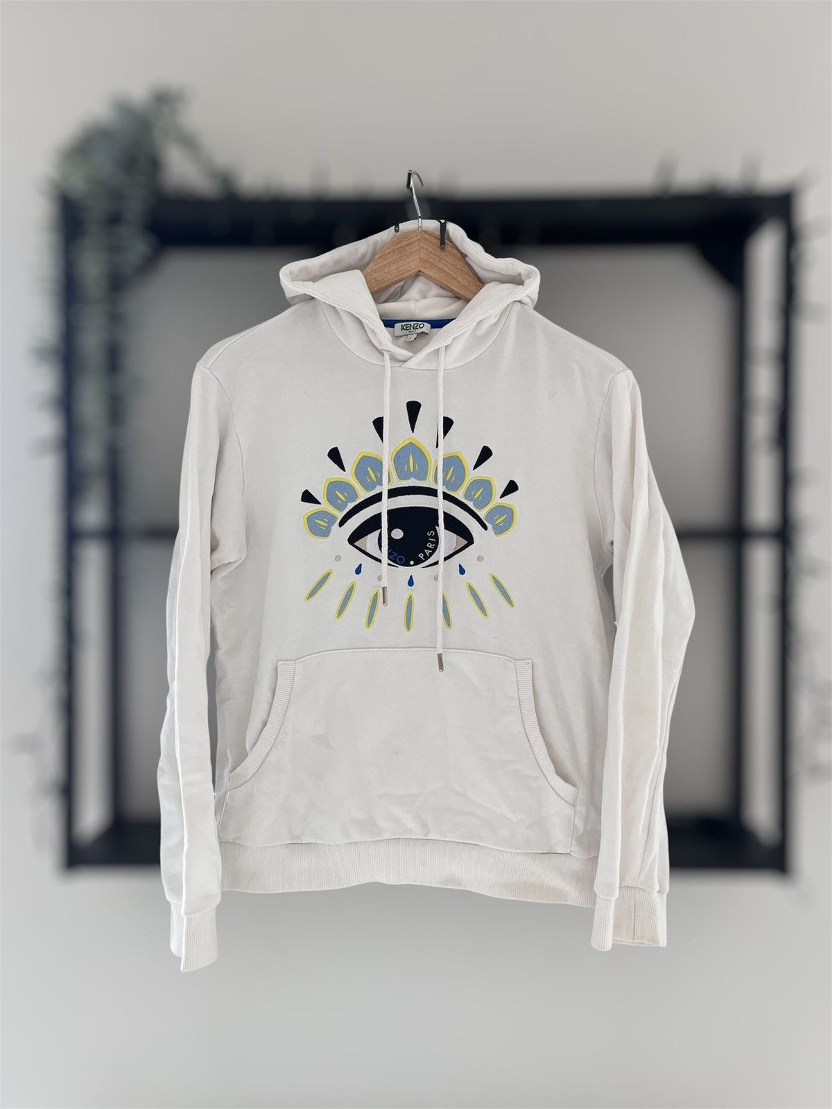 Kenzo Kenzo white hoodie big logo boxy Size S / US 4 / IT 40 - 1 Thumbnail