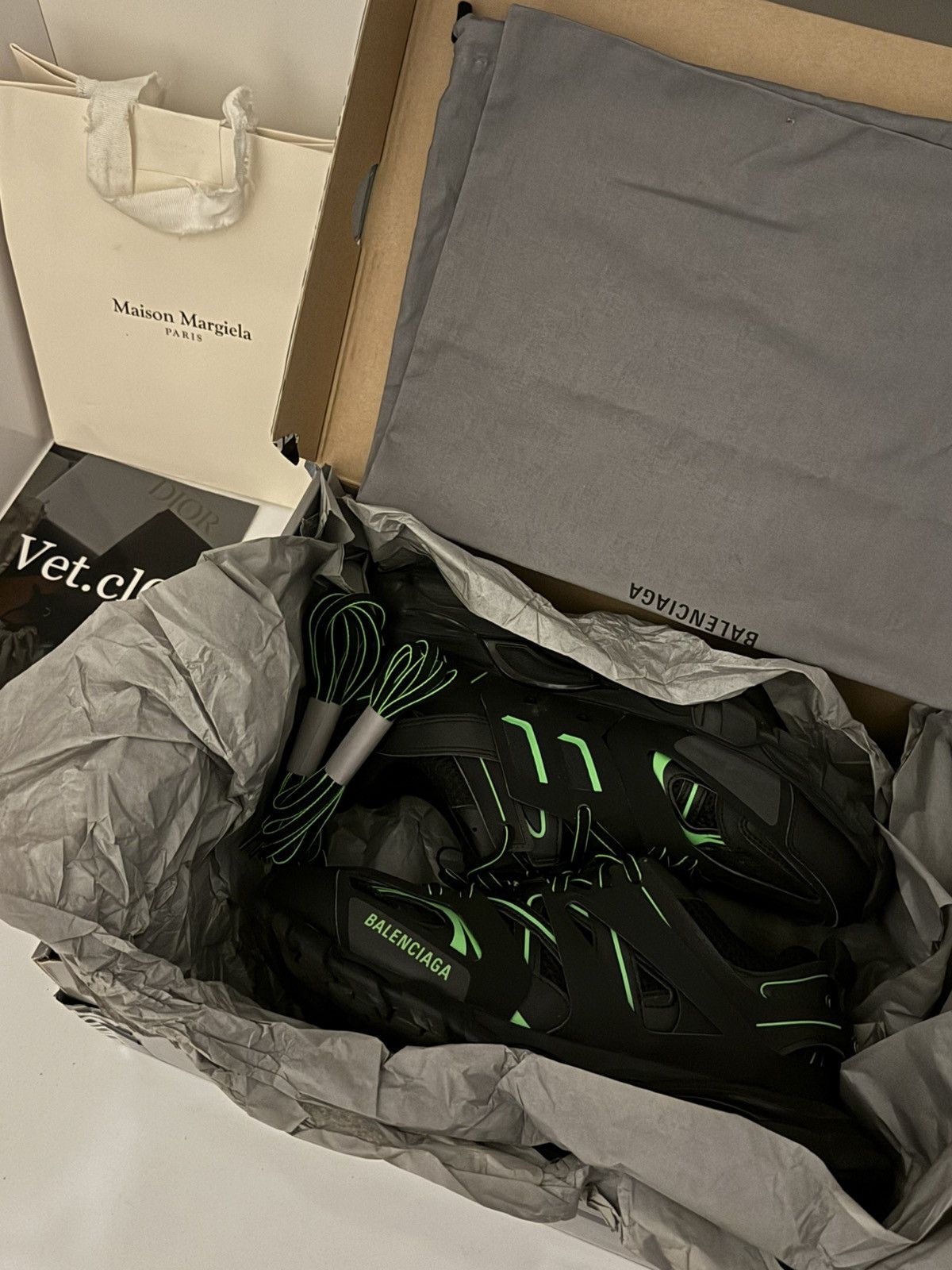 Balenciaga ⛔️Balenciaga track 1 black green 43 Size US 9 / EU 42 - 9 Thumbnail