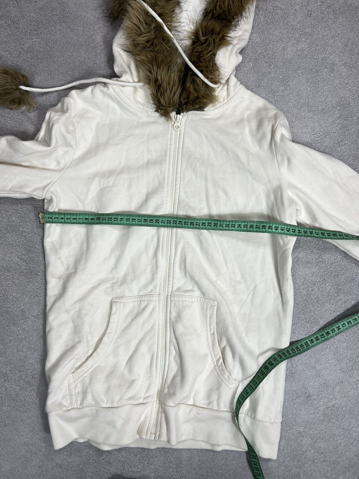 Yohji Yamamoto VTG Japanese Rick Owens Style Fur Mohair White Jacket 90s Size US M / EU 48-50 / 2 - 8 Thumbnail