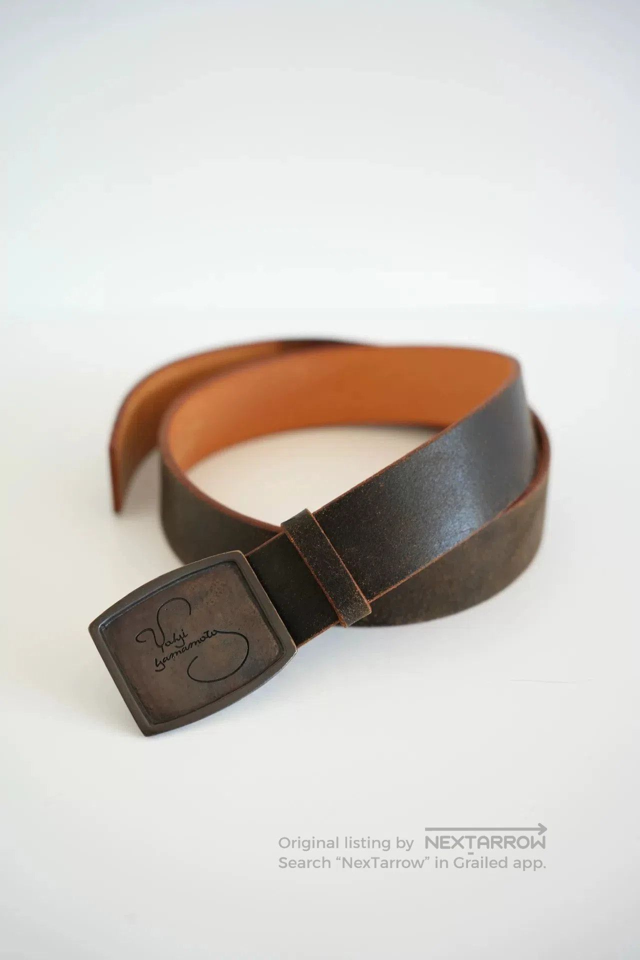 Yohji Yamamoto Yohji Yamamoto Leather Signature Belt. Size ONE SIZE - 1 Thumbnail