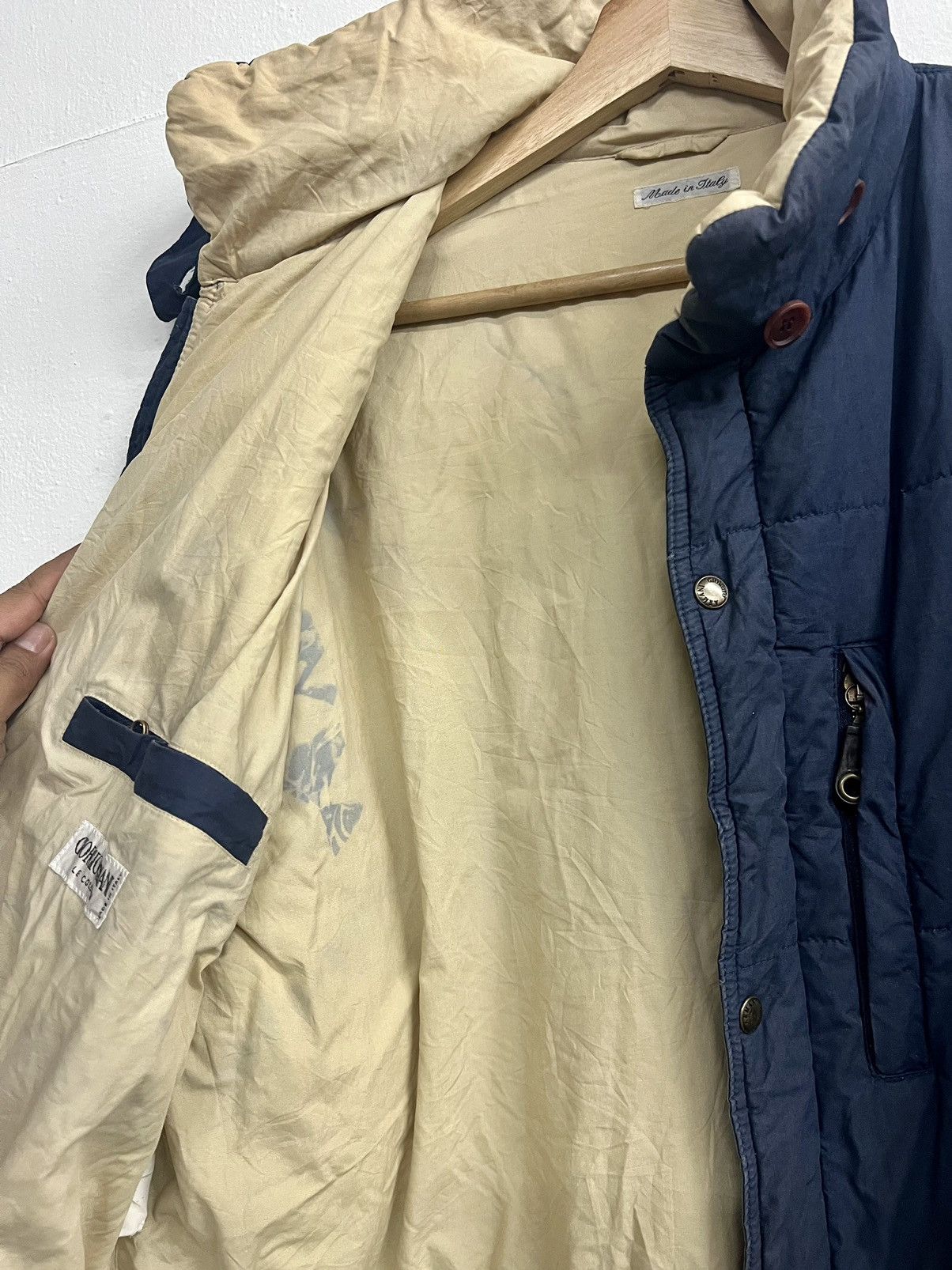 Giorgio Armani Rare 🔥 Vintage 80s Giorgio Armani Cotton Down Jacket Size US L / EU 52-54 / 3 - 11 Thumbnail