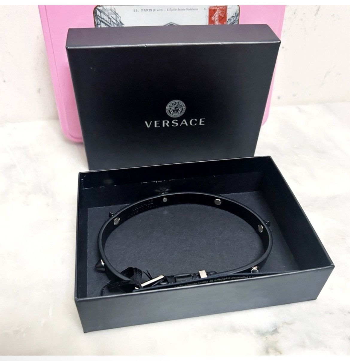 Versace Authentic Versace NWT Medusa Crystal Star Black Stud Choker Size ONE SIZE - 10 Thumbnail
