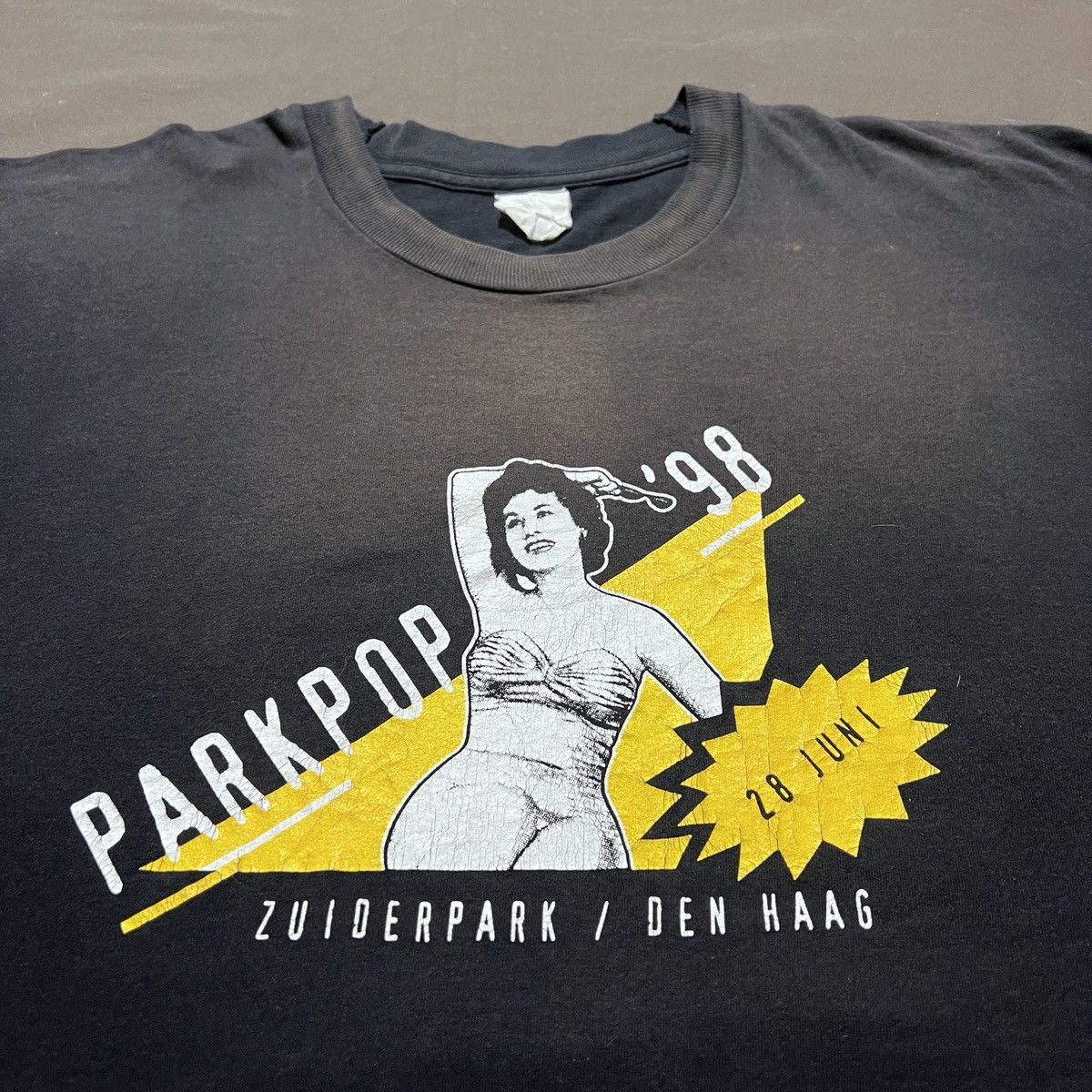 Band Tees Very Rare Vintage 90s Parkpop Fest Tour Tee XL Faded Rock Size US XL / EU 56 / 4 - 5 Thumbnail
