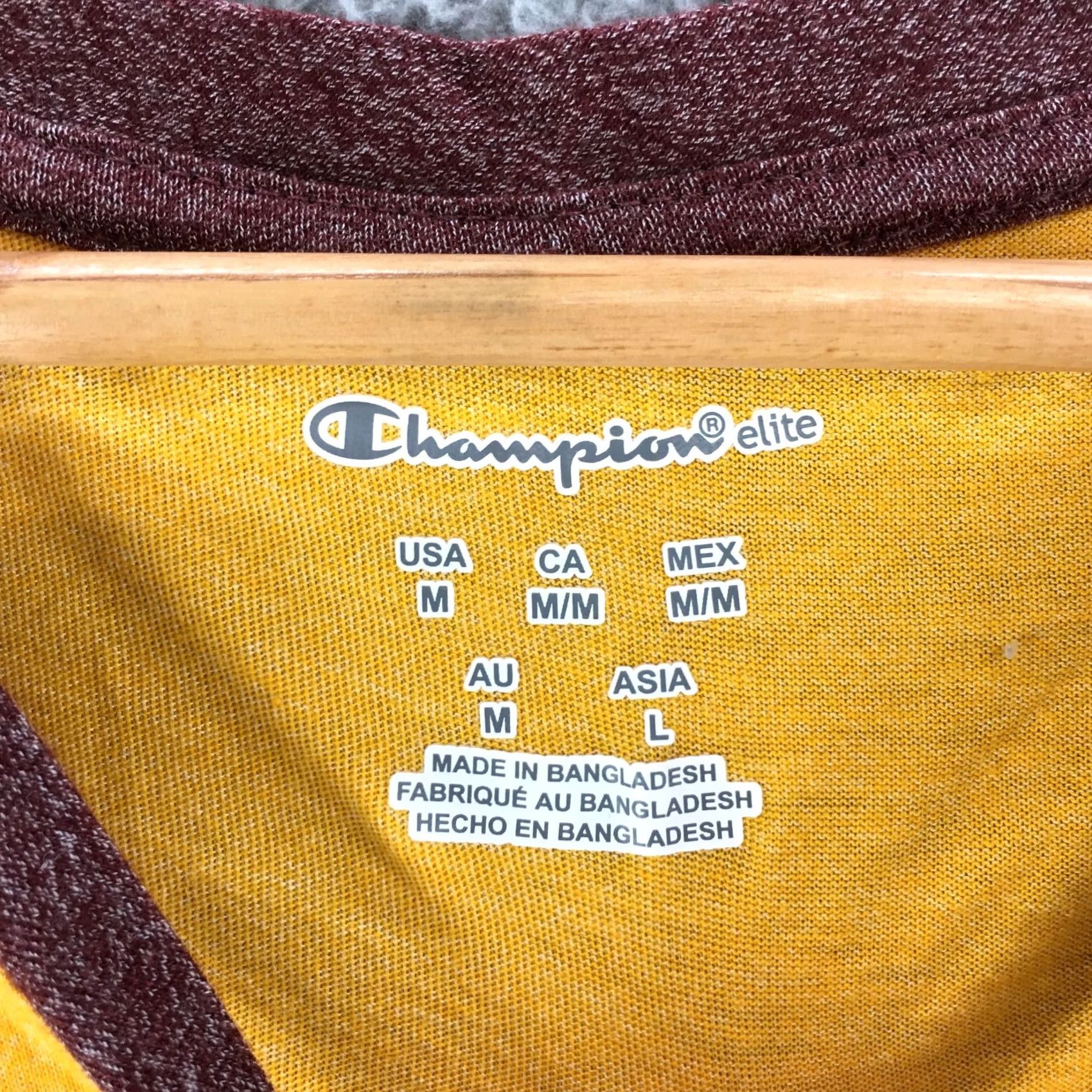 Champion Champion Minnesota Golden Gophers Raglan Tee Tshirt Womens M Yellow Maroon Size M / US 6-8 / IT 42-44 - 6 Thumbnail