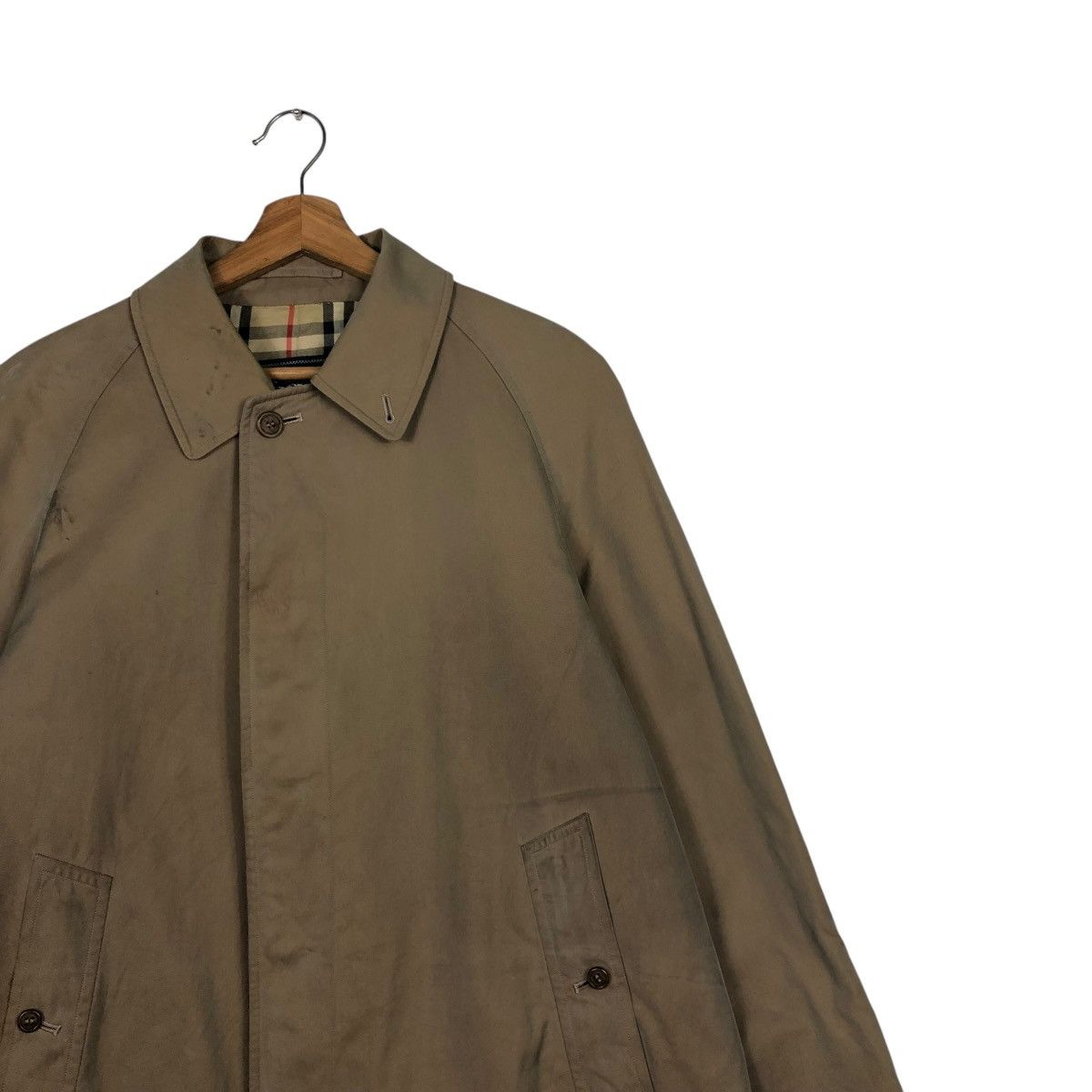 Burberry 🔥VINTAGE LONG JACKET BURBERRYS NOVA CHECK BLANKET Size US M / EU 48-50 / 2 - 10 Thumbnail