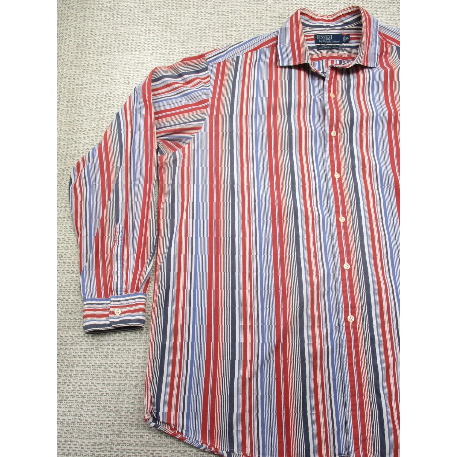 Polo Ralph Lauren VTG Polo Ralph Lauren Westerton Button Up Shirt Mens XL Striped Casual Preppy Size US XL / EU 56 / 4 - 3 Thumbnail