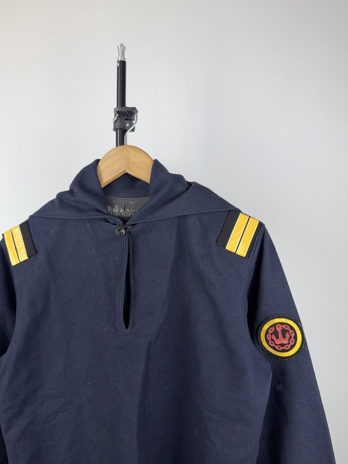 Vintage 1989 RARE ❗️MARINE USSR Pullover Rubber Jacket Size US S / EU 44-46 / 1 - 2 Thumbnail