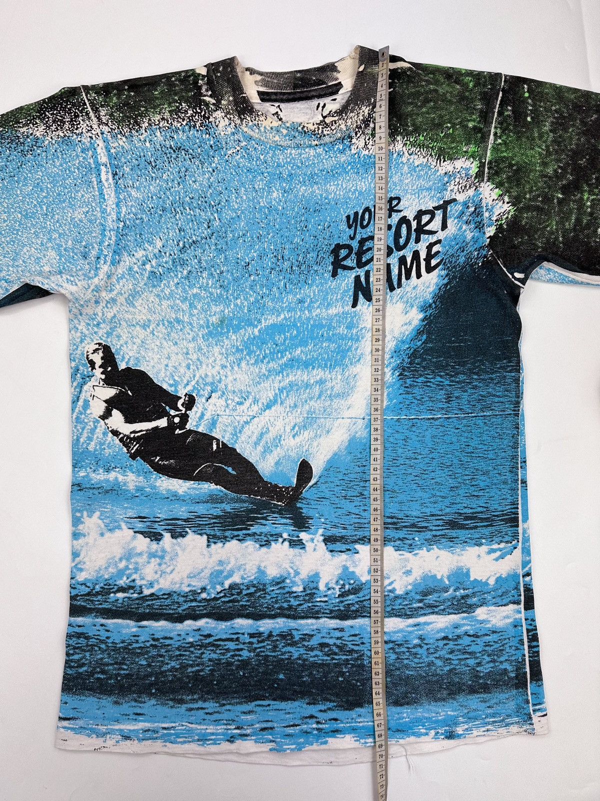 Vintage 70s Sample Surf Beach Resort All Over Print T Shirt Size US XS / EU 42 / 0 - 5 Thumbnail