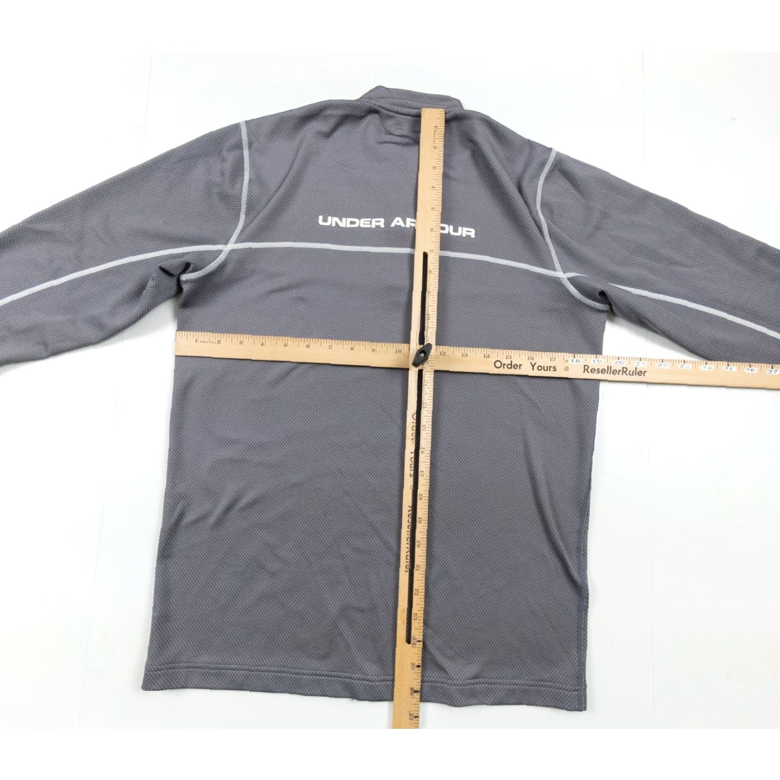 Under Armour Under Armour Sweater Adult Medium Gray 1/4 Zip Pullover Activewear Fitted Mens Size US M / EU 48-50 / 2 - 7 Thumbnail