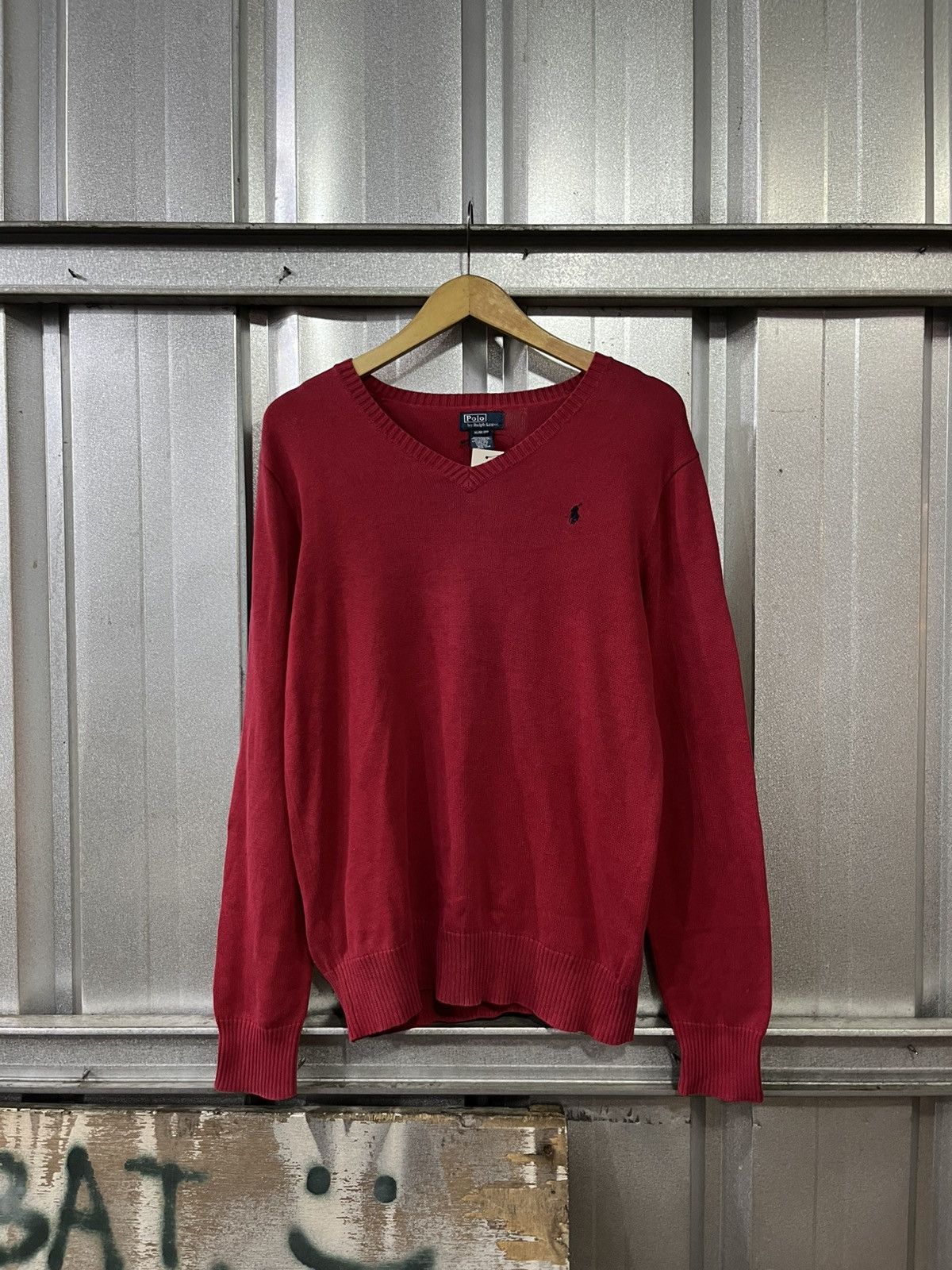 Polo Ralph Lauren vintage polo ralph lauren vneck sweater Size US M / EU 48-50 / 2 - 1 Thumbnail