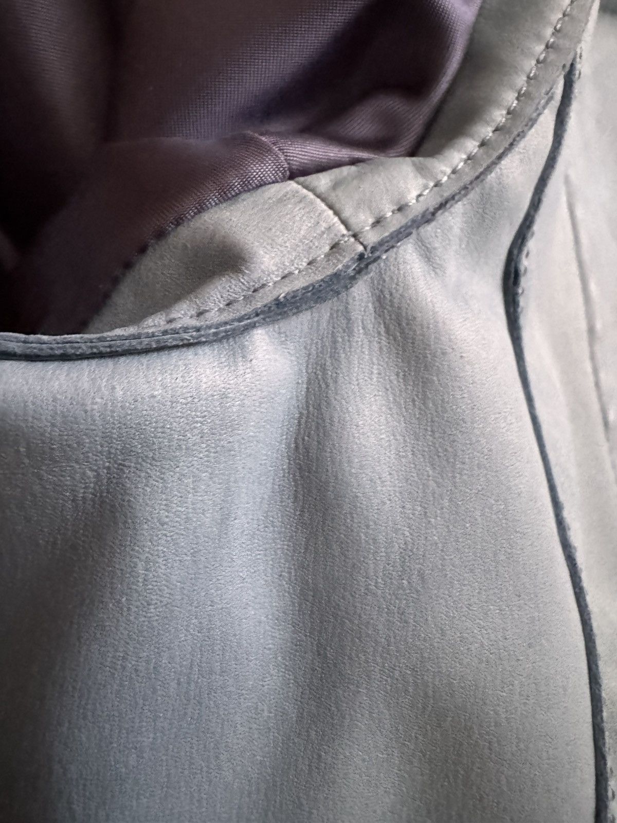 SERAPHIN Seraphin Blue Suede Zip Utility Jacket Made in France Size US XL / EU 56 / 4 - 11 Thumbnail