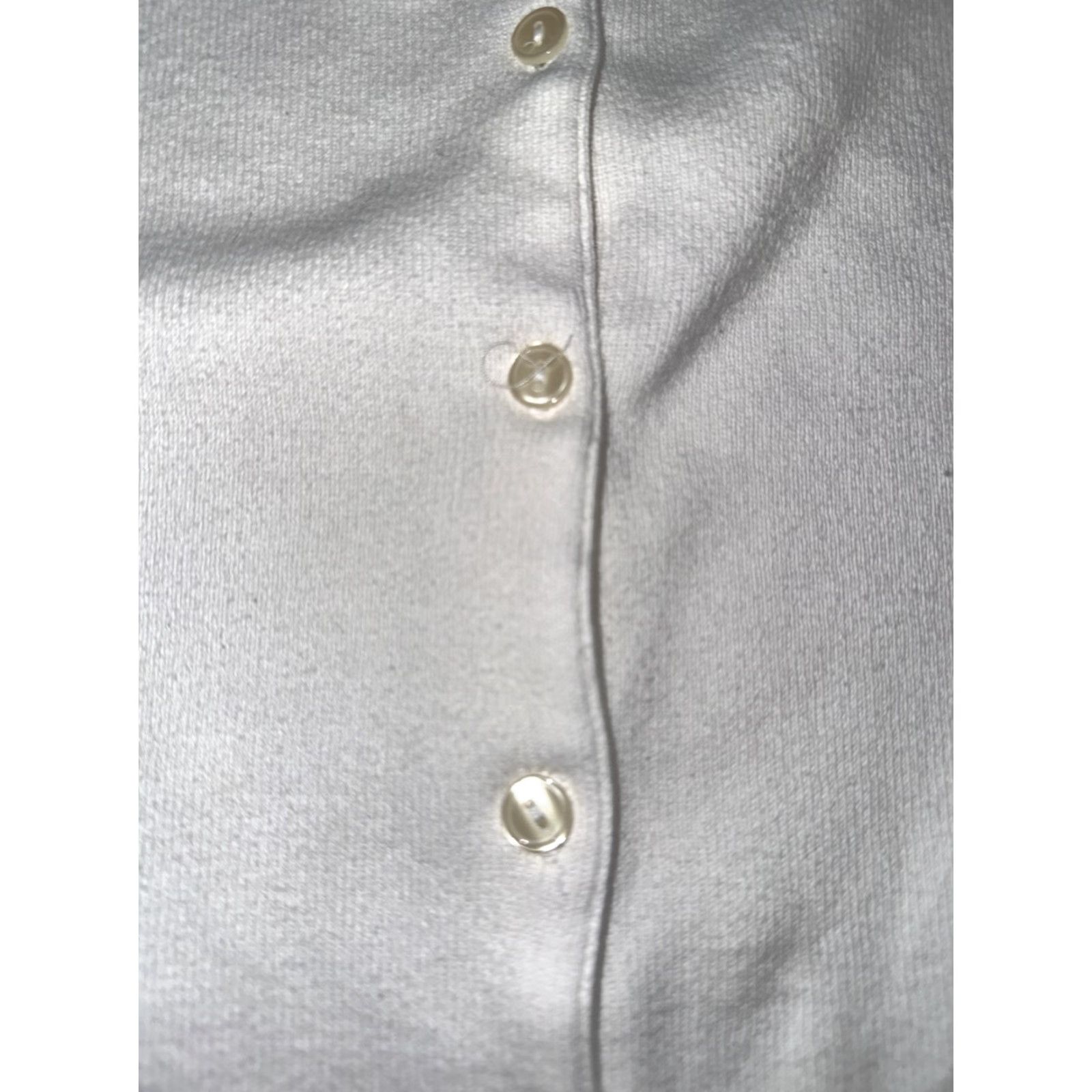 Croft & Barrow Croft & Barrow Cardigan White PL 19.5x22.5 Women Petite Sweater Cardigan Sized PL White Womens Ladies Knitwear Size L / US 10 / IT 46 - 3 Thumbnail