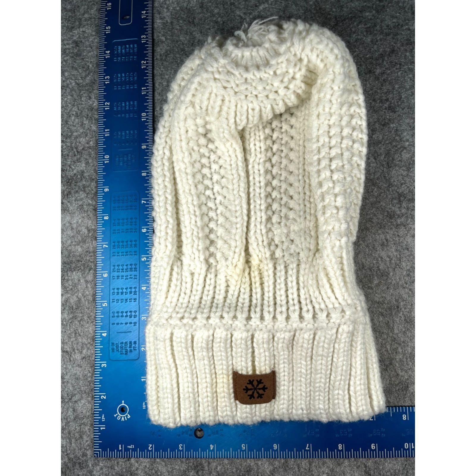 Vintage Unbranded Beanie One Size Adult White Knit 100% Acrylic Lhs International Toque Snow Pom Winter Fall Spring Summer Unisex Adults Hat/Cap Mens, Womens Size ONE SIZE - 6 Thumbnail