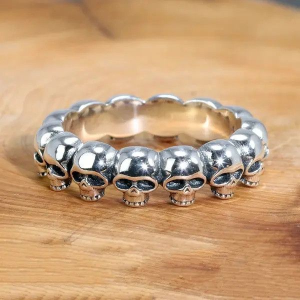 VIBE Skull Skeleton Ring Size 7 8 9 10 11 Size ONE SIZE - 2 Thumbnail
