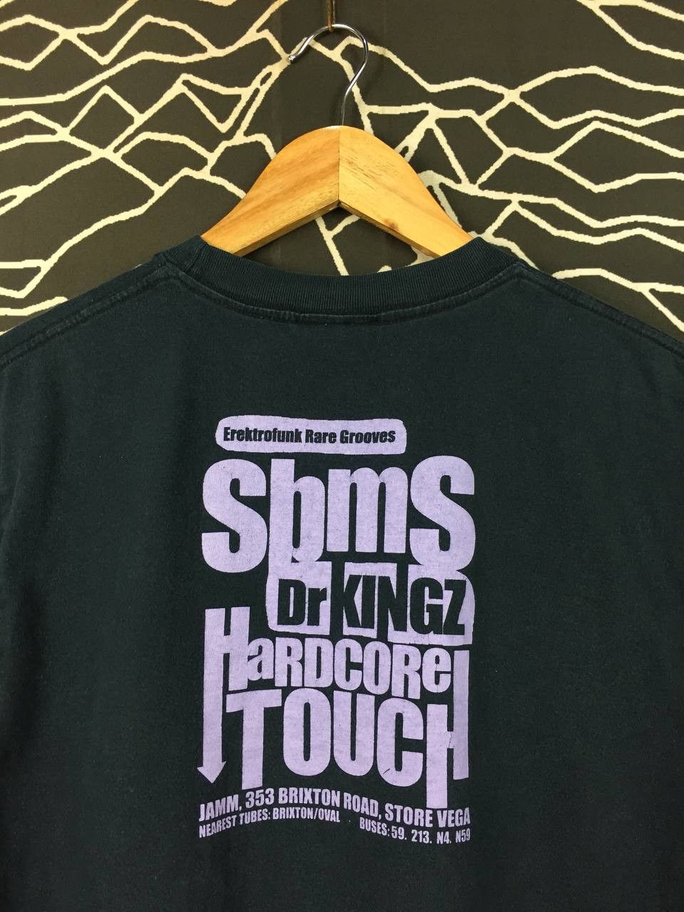 Vintage Vtg SBMS Crew Elektrofunk Rare Grooves London Club Scene Tee Size US L / EU 52-54 / 3 - 8 Thumbnail