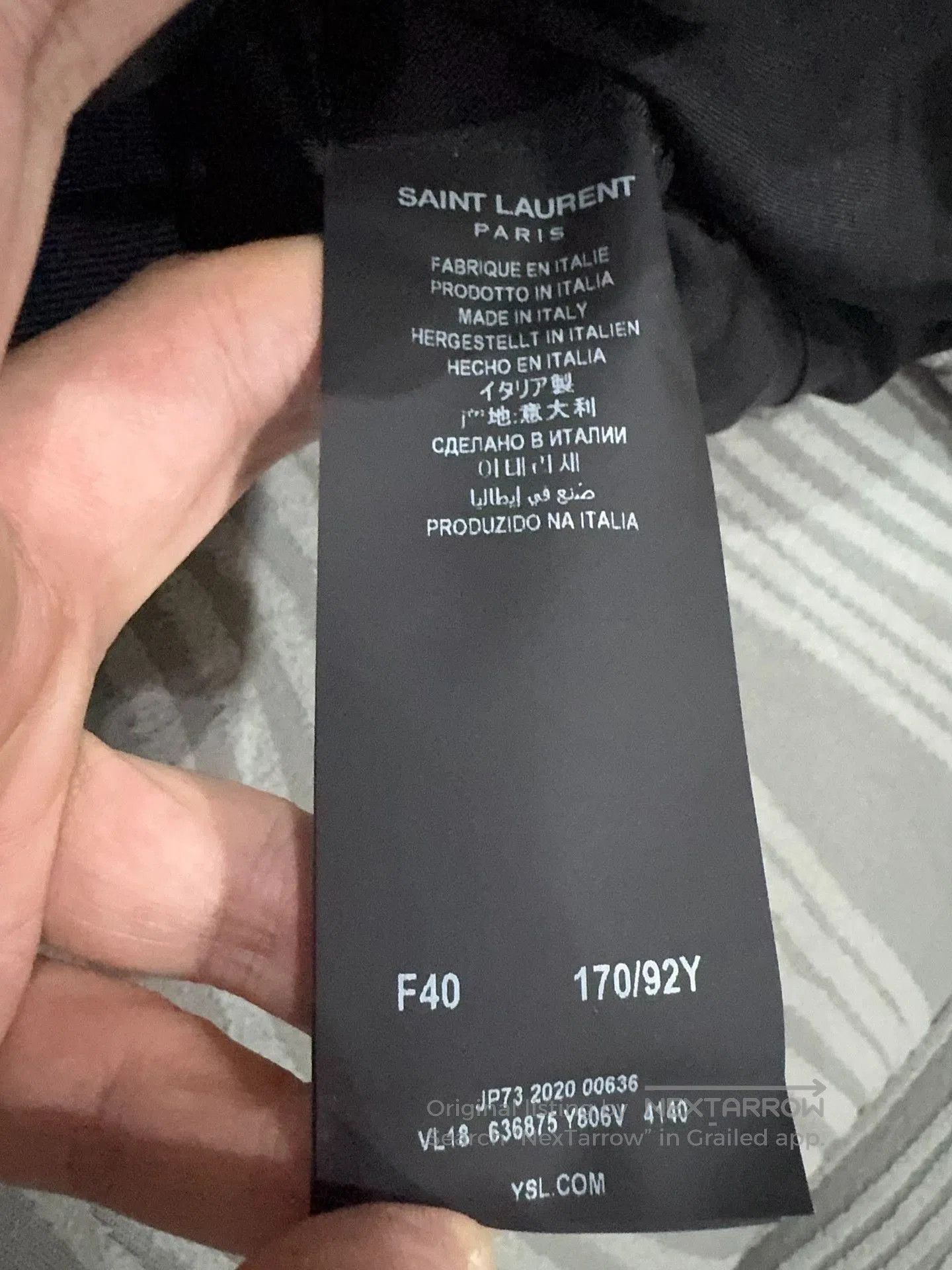 Saint Laurent Paris Saint Laurent Navy Gold Button Blazer. Size US XXS / EU 40 - 4 Thumbnail