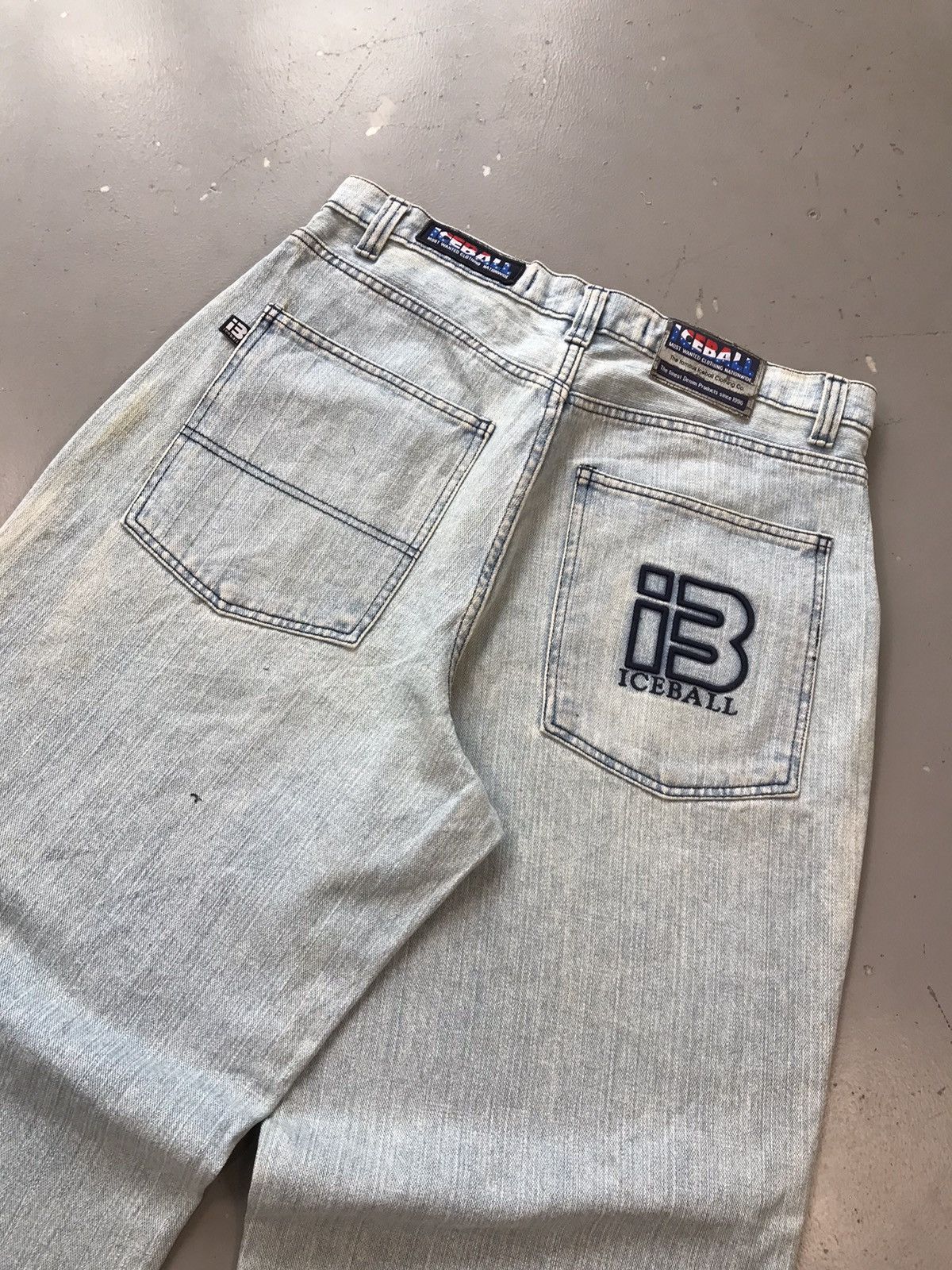 JNCO × Southpole × Vintage Vintage ice ball SpellOut baggy denim Size US 34 / EU 50 - 7 Thumbnail