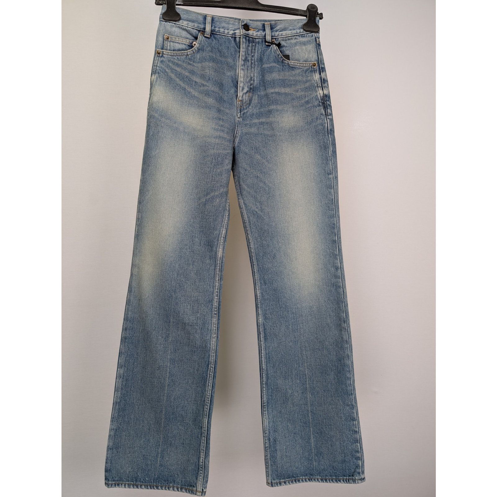 Saint Laurent Paris o1rshd1 70's Pants OGKD77 Jean in Medium Blue Size US 29 - 2 Thumbnail