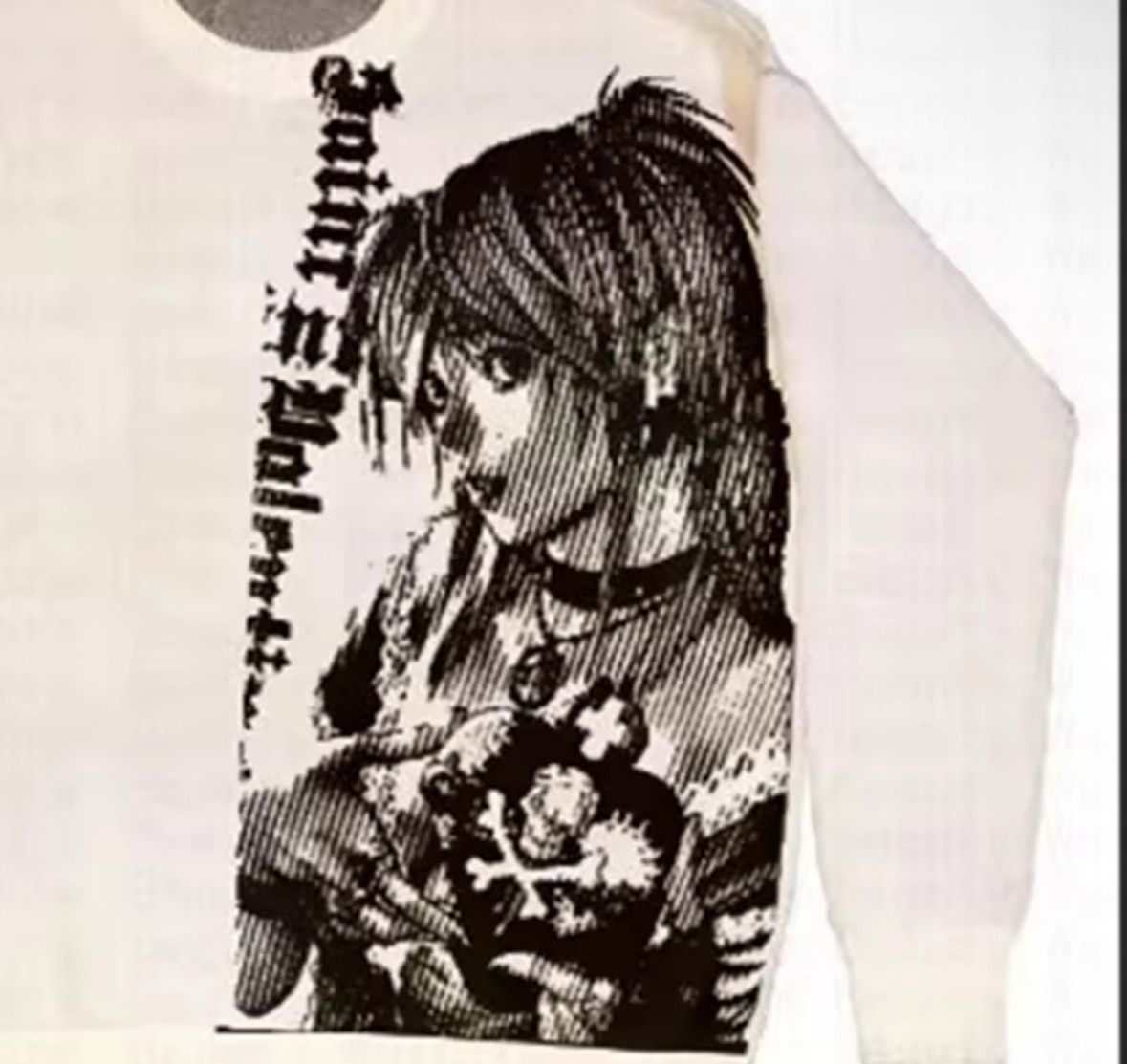 Other Street Vintage Retro Anime Girl Jacquard Knitwear Size US L / EU 52-54 / 3 - 2 Thumbnail