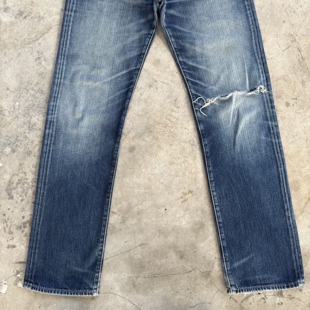 Gap W34x31 Vintage Gap Slim Fit Faded Mud wash Denim Jean Size US 34 / EU 50 - 4 Thumbnail