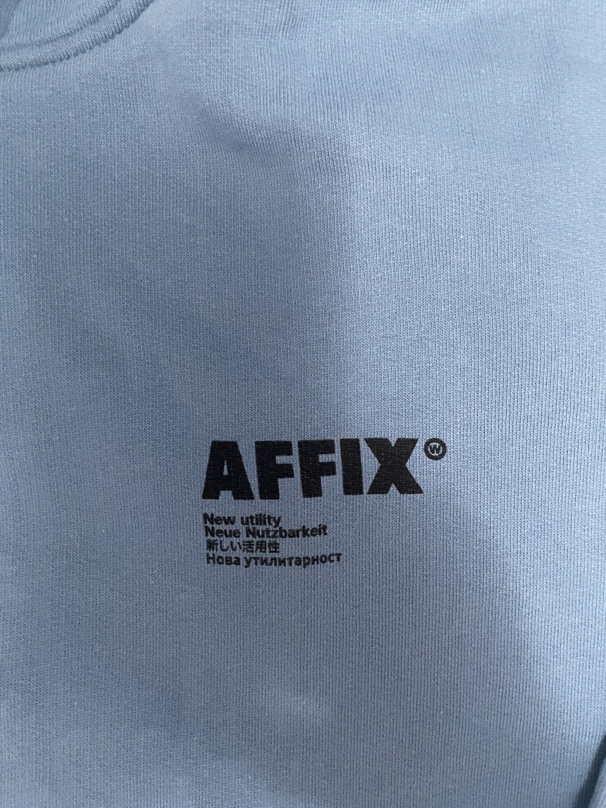 AFFXWRKS AFFIX New Utility Hoodie in Light Blue Size US M / EU 48-50 / 2 - 3 Thumbnail