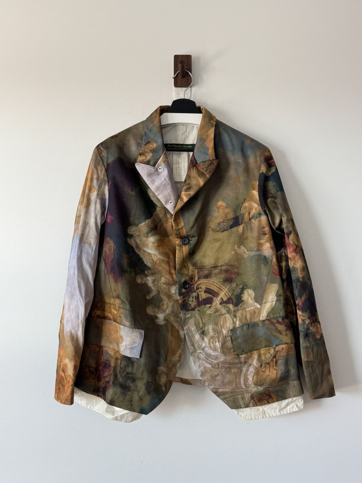Paul Harnden Shoemakers Cotton Printed Pocket Blazer Size US XL / EU 56 / 4 - 1 Thumbnail