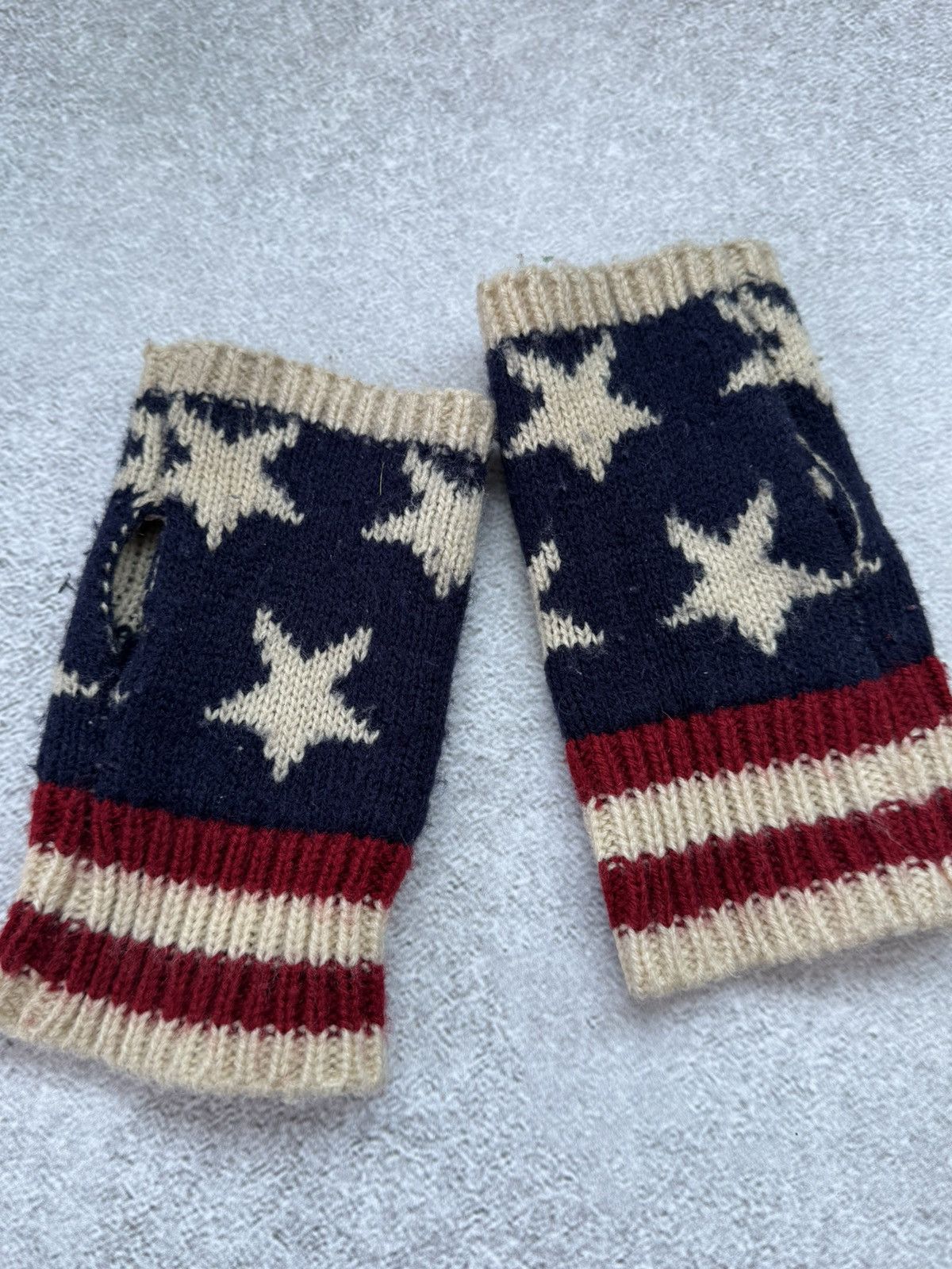 Polo Ralph Lauren Polo Ralph Lauren Rare American Flag USA Fingerless gloves Size ONE SIZE - 8 Thumbnail