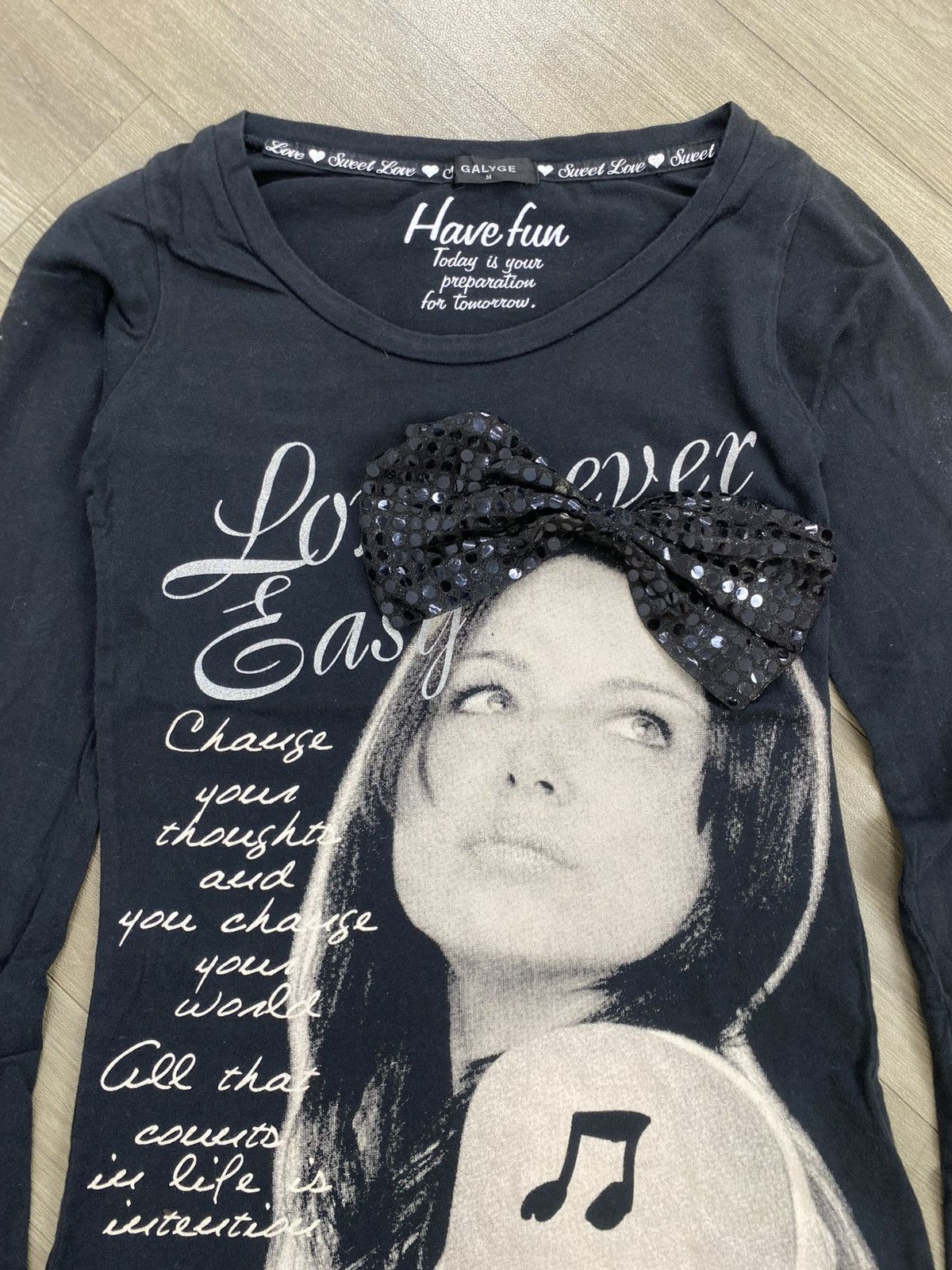 If Six Was Nine 2000s Galyge Y2K Poem Gothic Long Sleeve Tee Ifsixwasnine Size US M / EU 48-50 / 2 - 3 Thumbnail