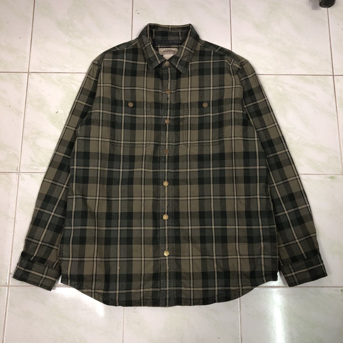 Japanese Brand Vintage Chore Jacket Plaid Blanket Katahdin Iron Work Tartan Size US M / EU 48-50 / 2 - 1 Thumbnail