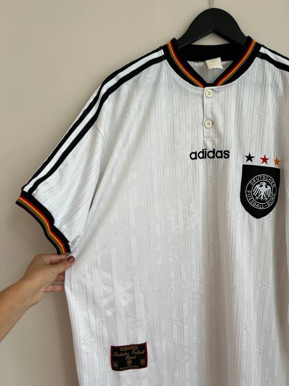 Adidas Adidas Germany 1996 Home Soccer Jersey Size US XL / EU 56 / 4 - 3 Thumbnail