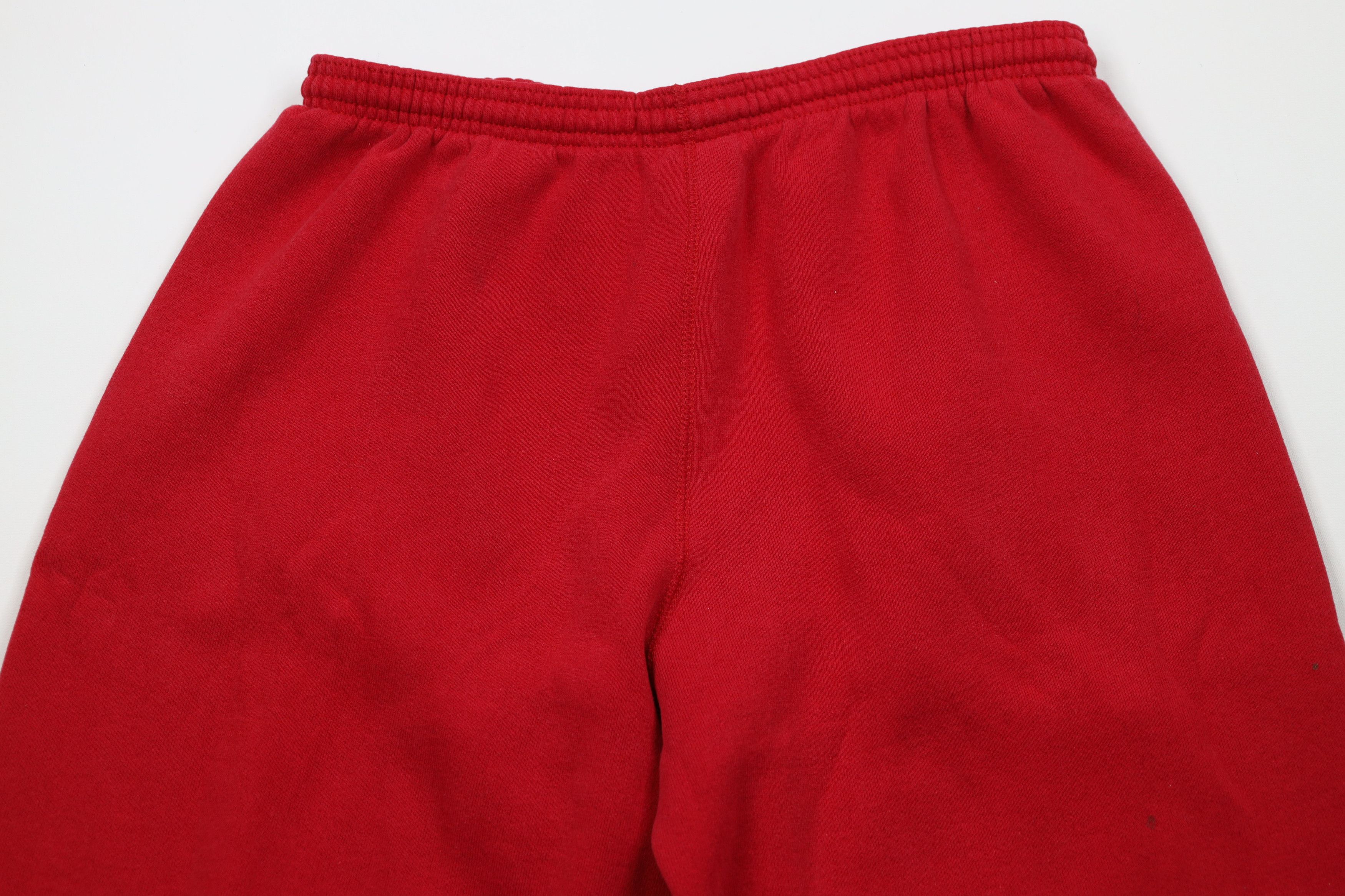 Vintage Vintage 90s Streetwear Sweatpants Joggers Pants Red USA Size 38" / US 16 / IT 52 - 2 Thumbnail