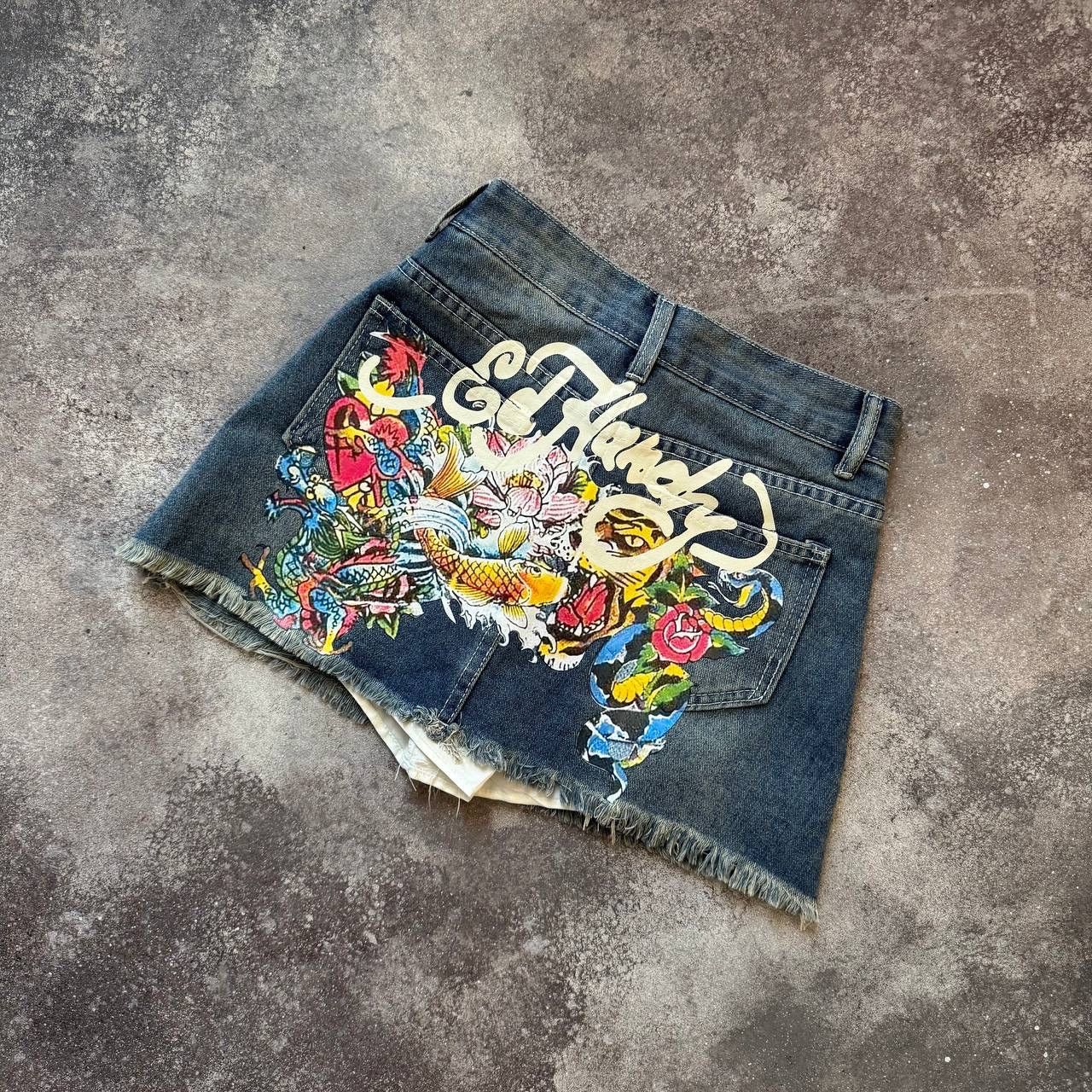 Other Ed Hardy Style Y2K Vintage Skirt Size 27" / US 4 / IT 40 - 1 Thumbnail
