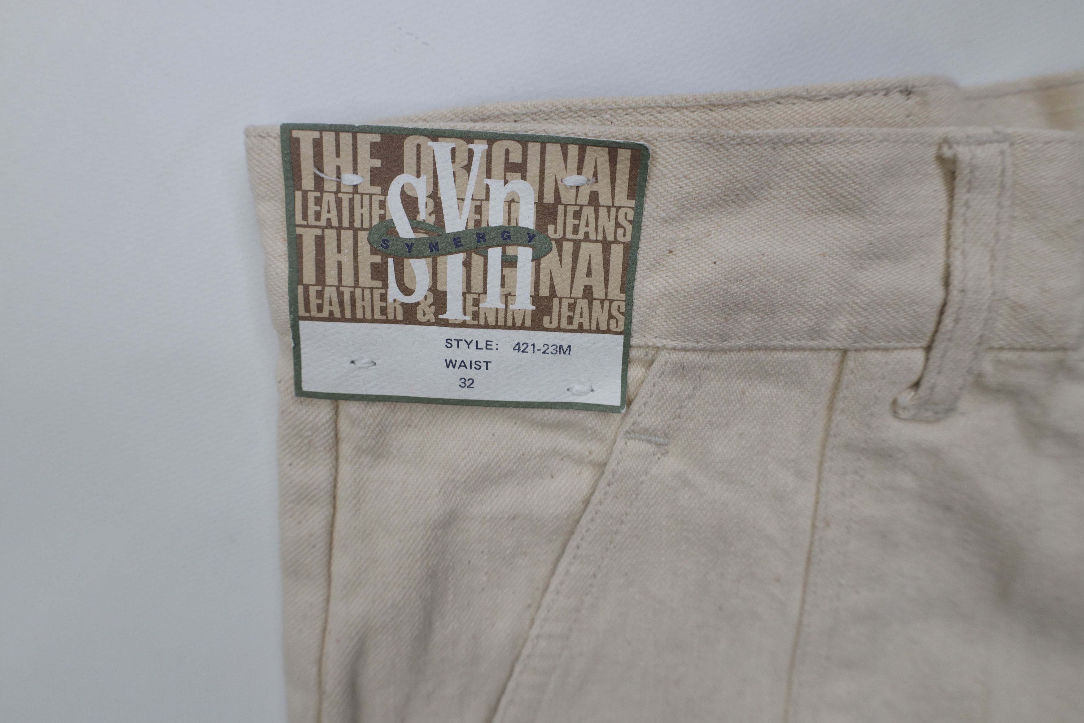 Vintage Deadstock Vintage 90s Streetwear Leather Trim Cargo Shorts Size US 32 / EU 48 - 5 Thumbnail