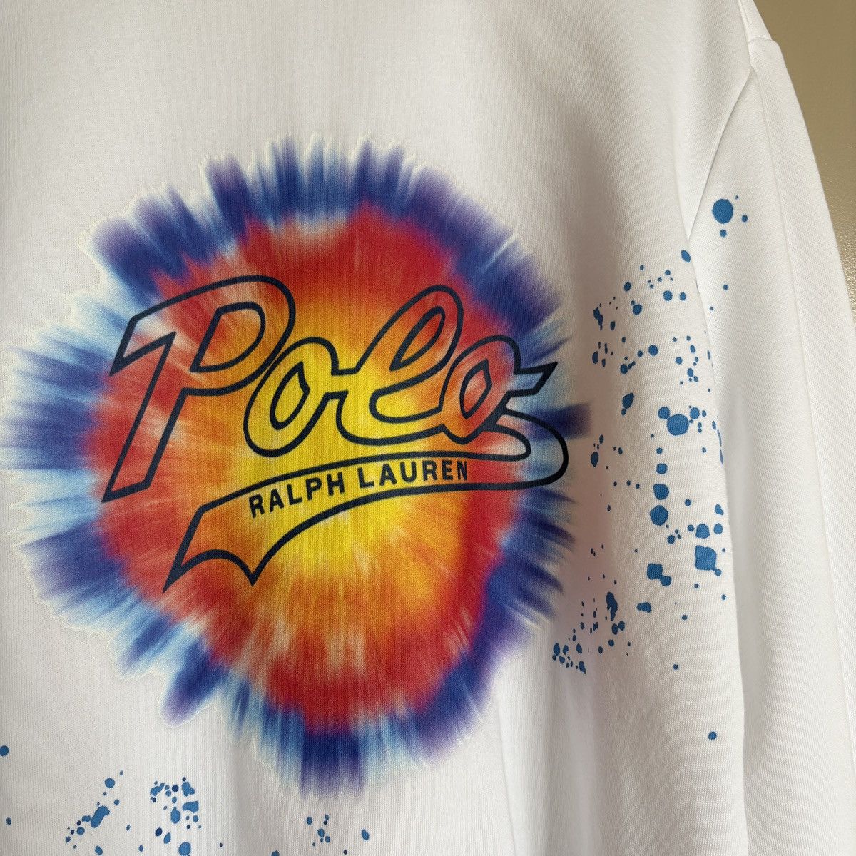 Polo Ralph Lauren POLO Ralph Lauren Tie Dye Graphic Paint Splatter Crew Neck M Size US M / EU 48-50 / 2 - 3 Thumbnail
