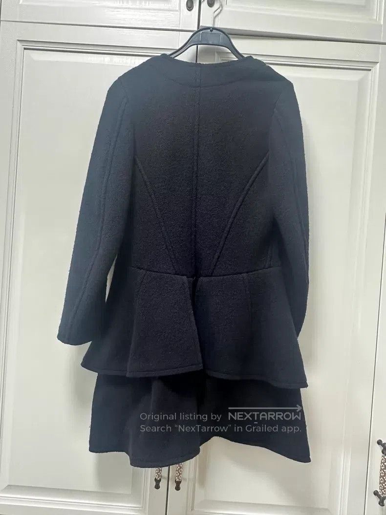 Comme des Garcons Comme des Garcons Deep blue notched collar wool coat Size S / US 4 / IT 40 - 2 Thumbnail
