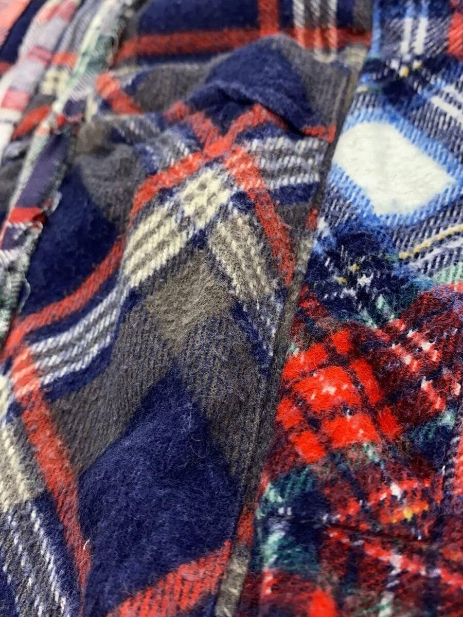 REBUILD by NEEDLES Size XL Multi-Color Plaid Cotton Oversized Long Sleeve Shirt main image 0