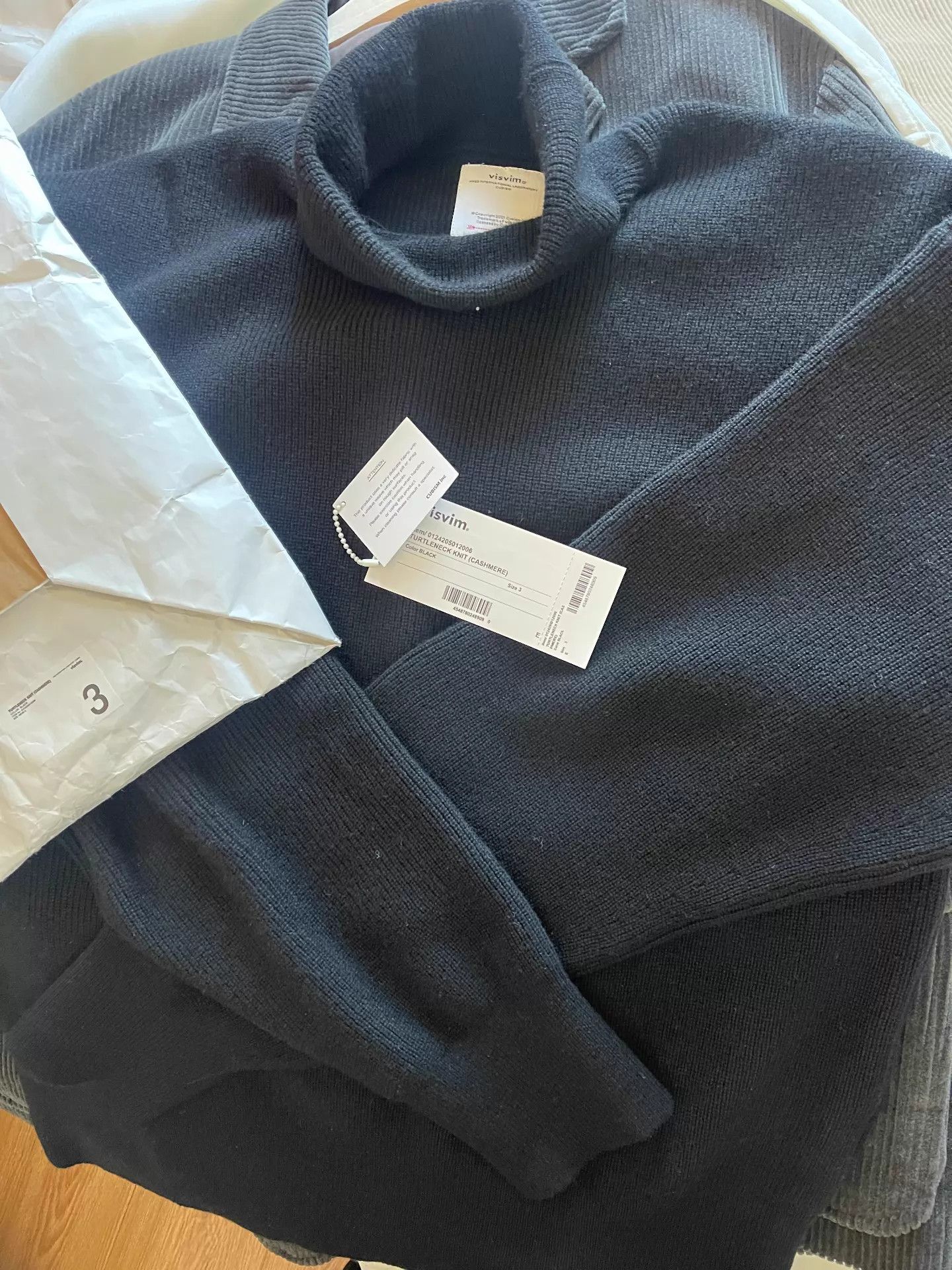 Visvim VISVIM Cashmere Turtleneck Knit Black Size 3 24AW Size US L / EU 52-54 / 3 - 1 Thumbnail