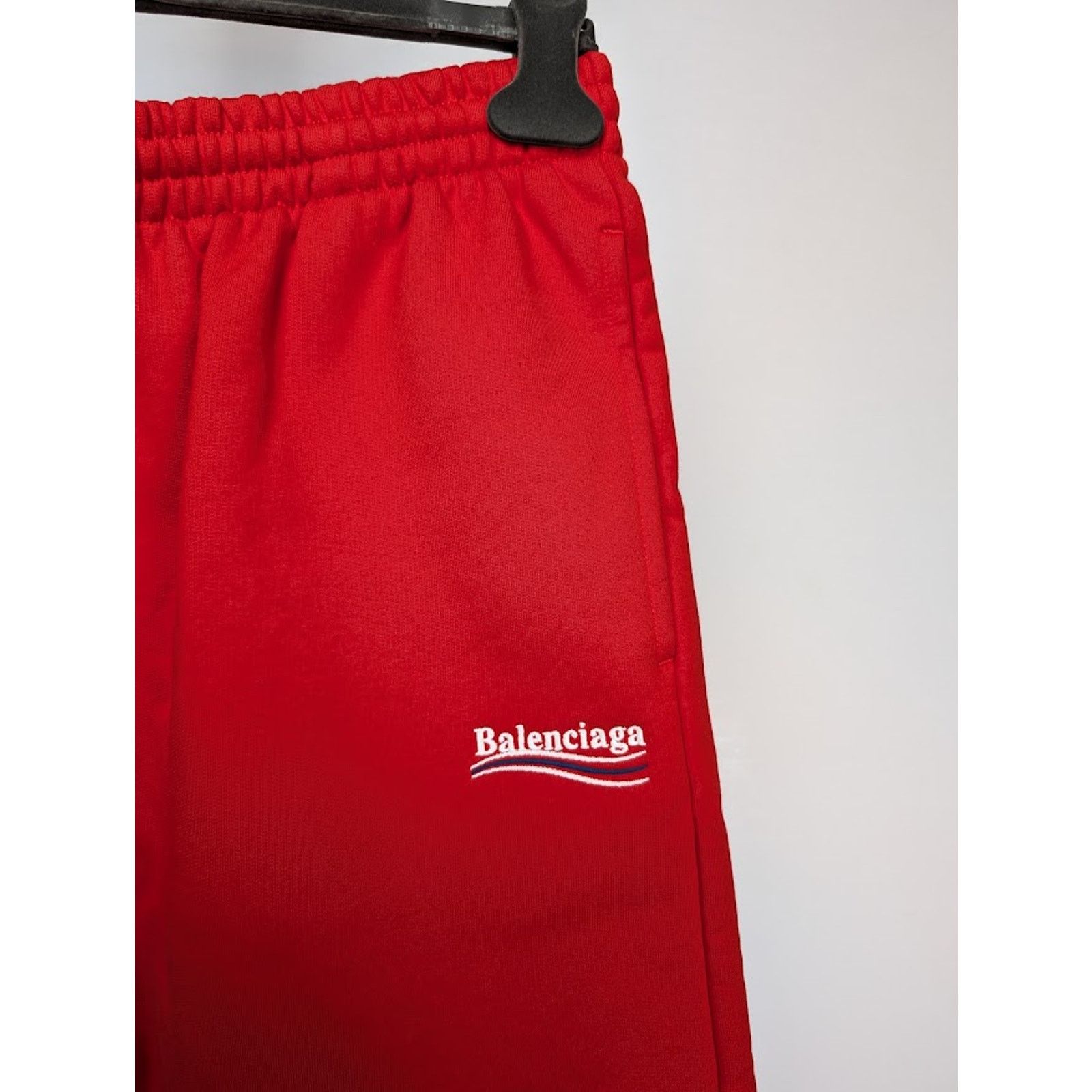 Balenciaga o1rshd1 Sweat Shorts in Bright Red S Size US 30 / EU 46 - 4 Thumbnail