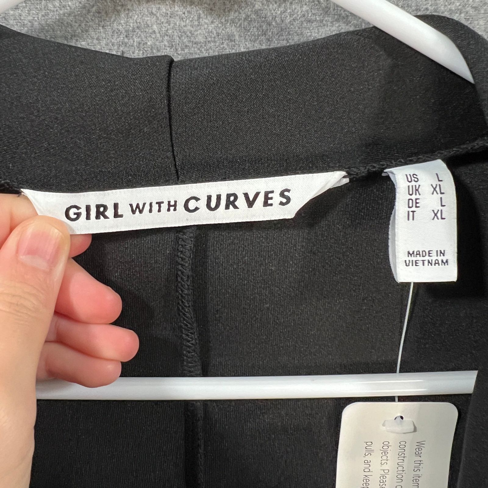 Other Girl With Curves Draped Scuba Jacket Black Size Large Size L / US 10 / IT 46 - 3 Thumbnail